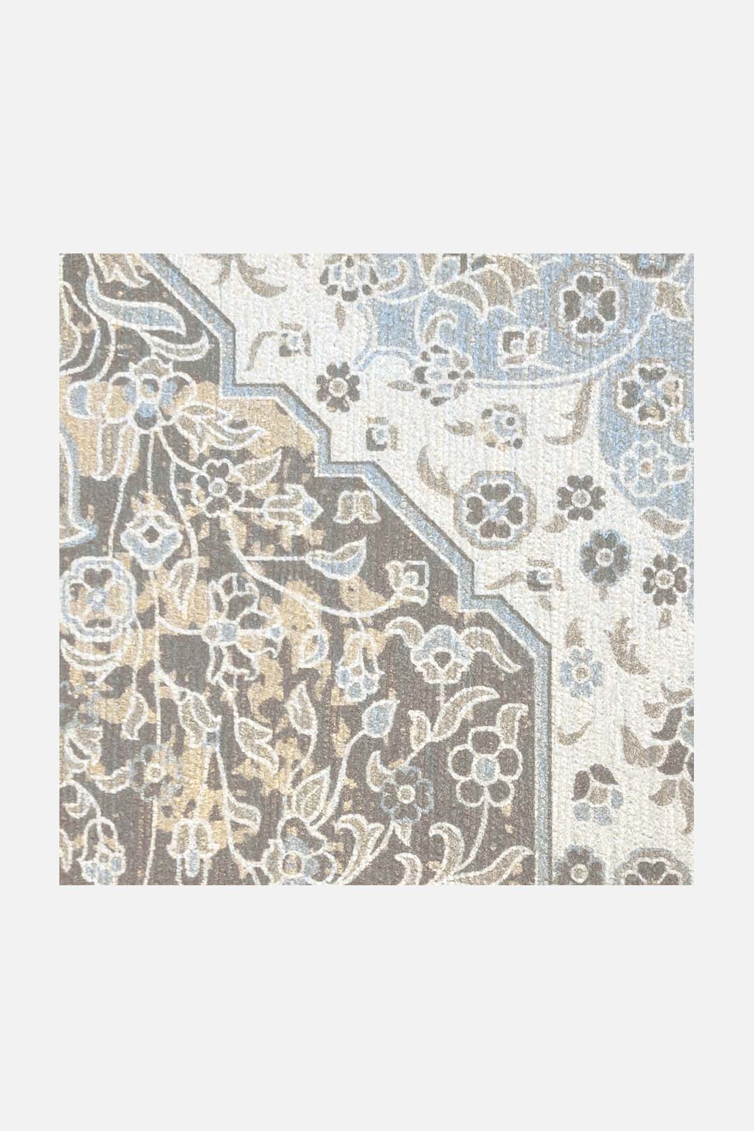 teppana-mahan-stein-teppich-waschbarer-perser-teppich-grau-silber image 3