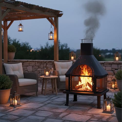 relaxdays-terrassenofen-mit-grill-feuerstelle-110-x-63-x-51-cm-schwarz image 6