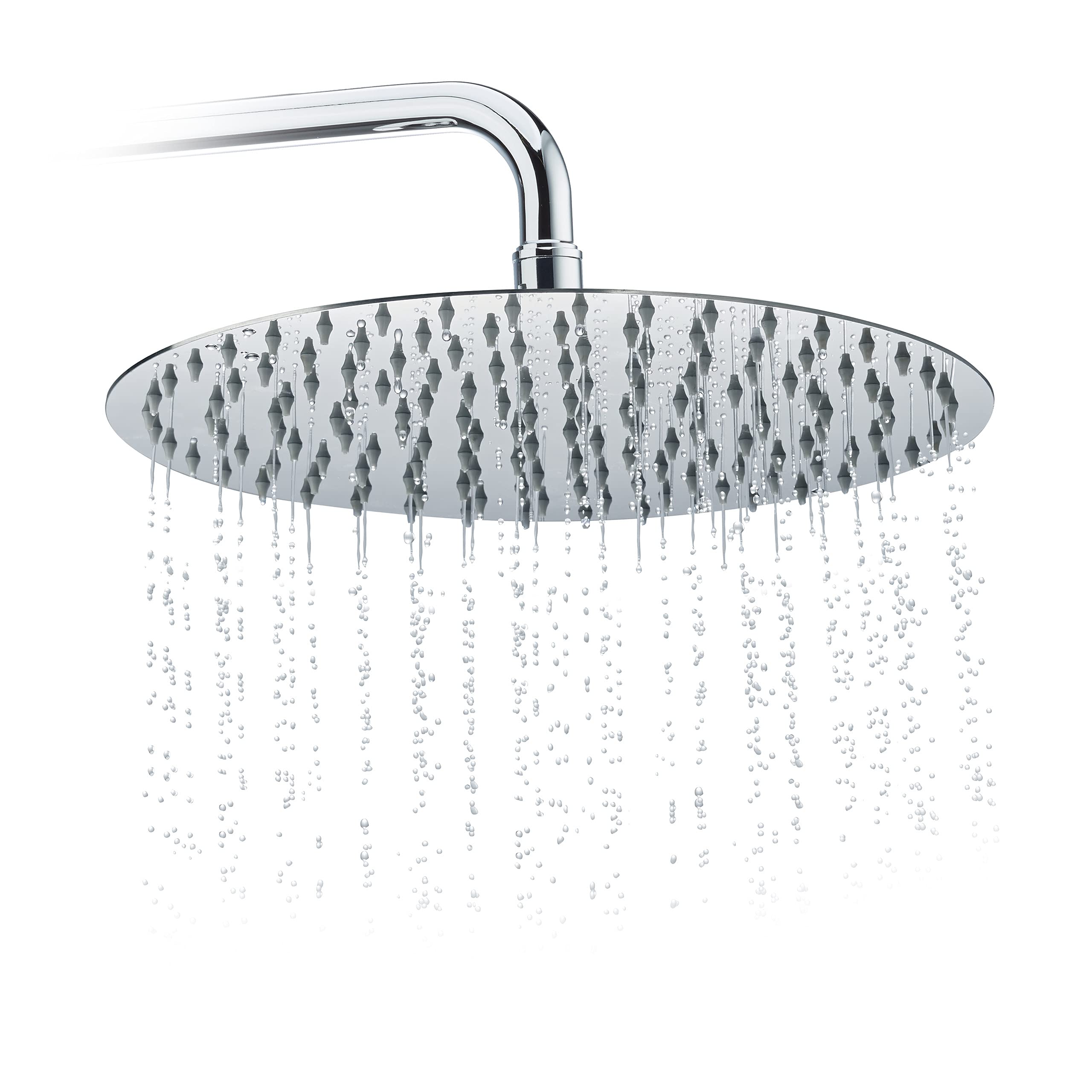 relaxdays-regendusche-duschkopf-rund-300-mm-edelstahl-silber image 1