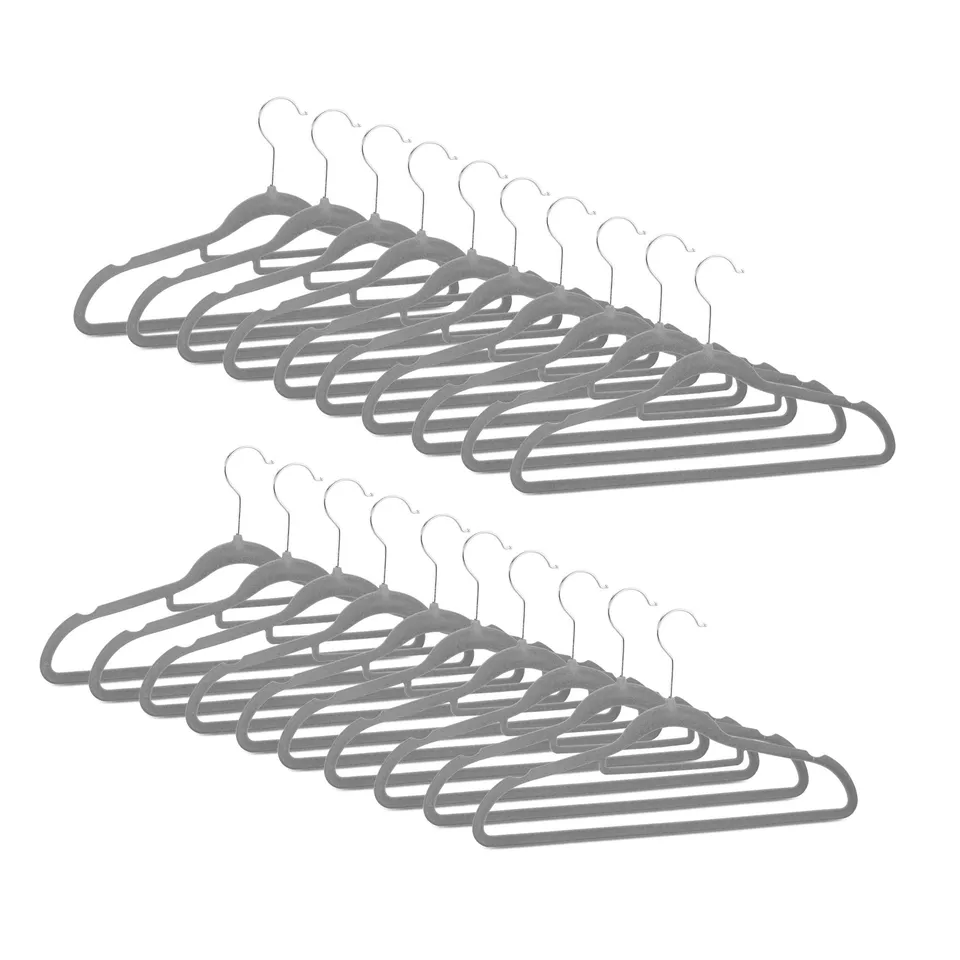 relaxdays-kleiderb-gel-samt-grau-20er-set-platzsparend-41-cm image 1