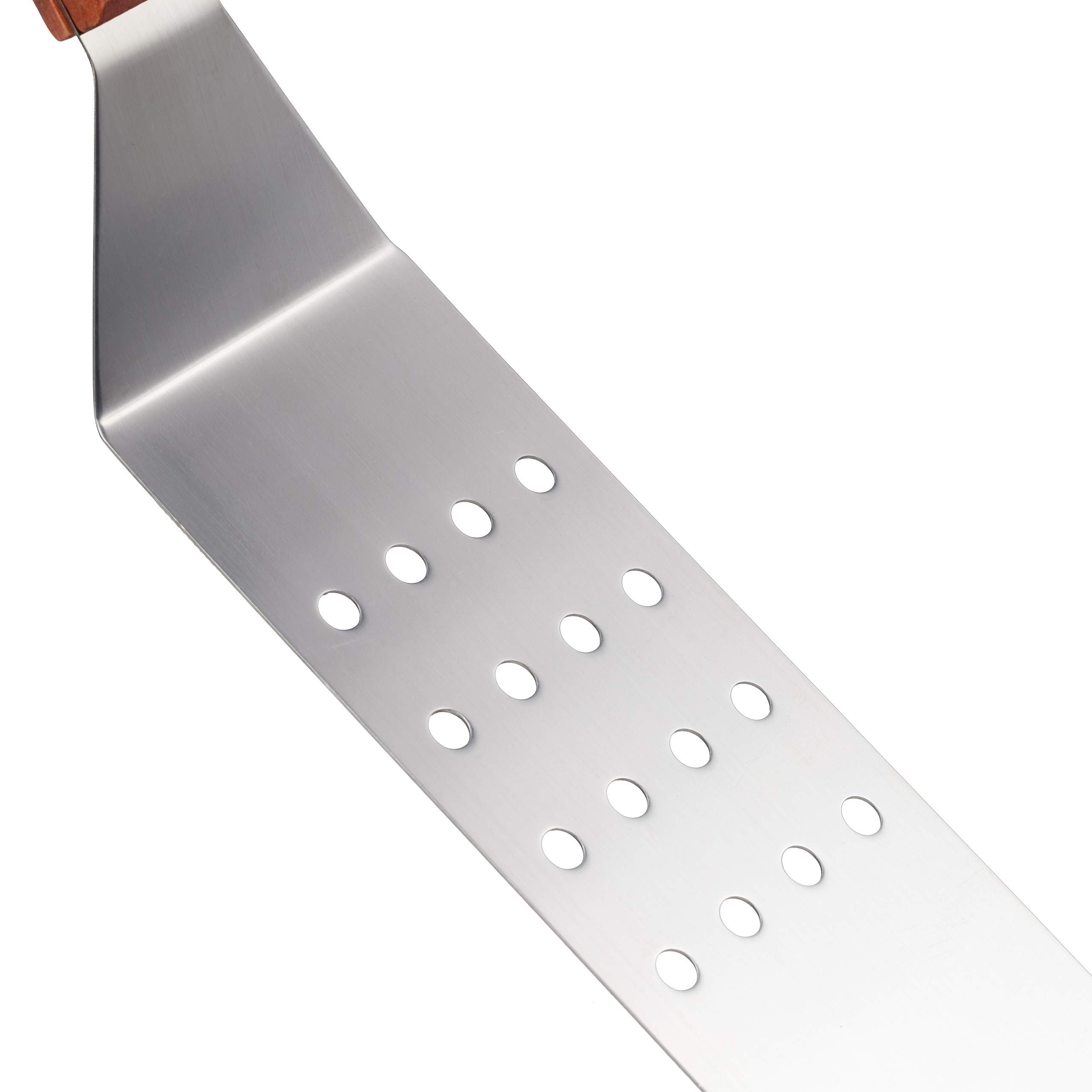 relaxdays-grill-pfannenwender-3er-set-edelstahl-teppanyaki-rotbraun image 8