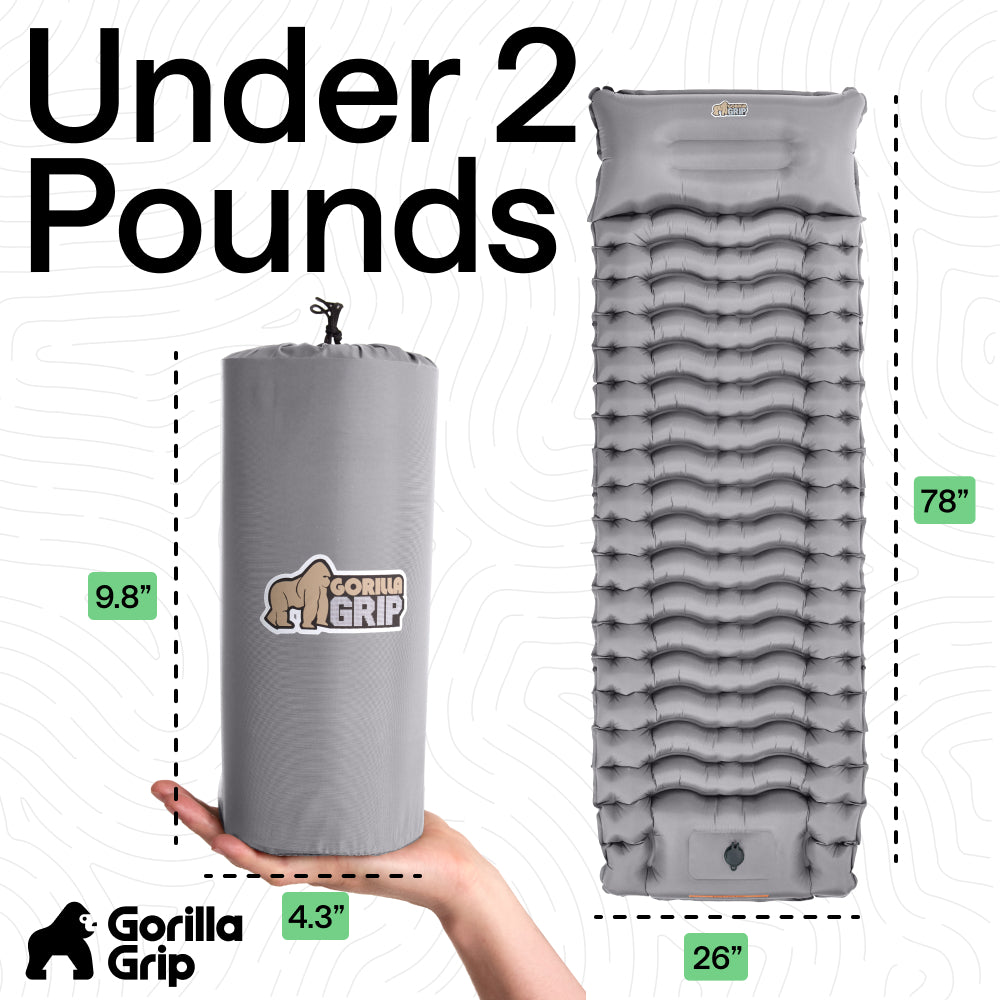 gorilla-grip-isomatte-aufblasbar-schlafmatte-8-9-cm image 5