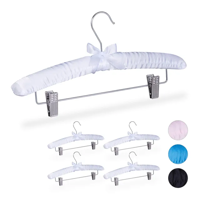 relaxdays-satin-kleiderb-gel-5er-set-gepolstert-mit-clips-38-cm-wei image 1
