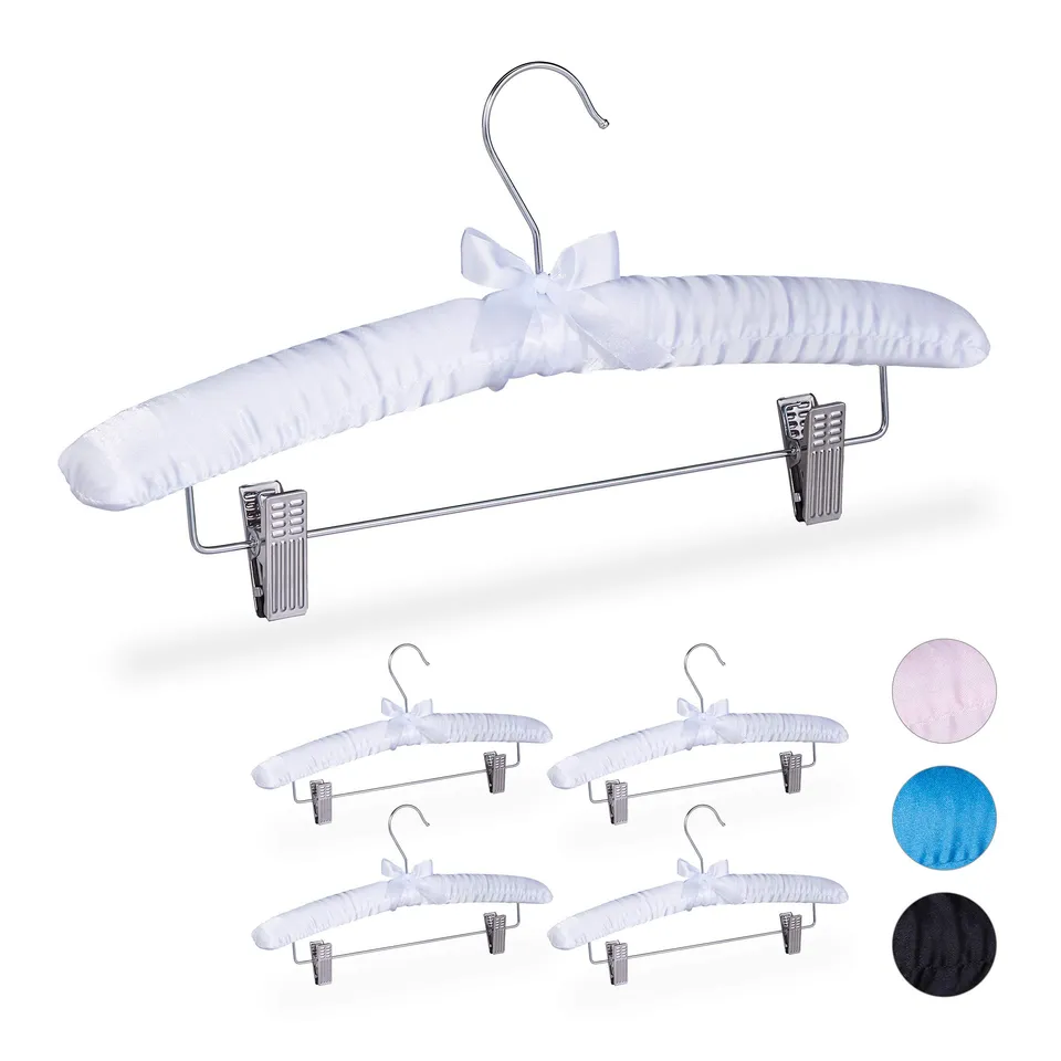 relaxdays-satin-kleiderb-gel-5er-set-gepolstert-mit-clips-38-cm-wei image 1