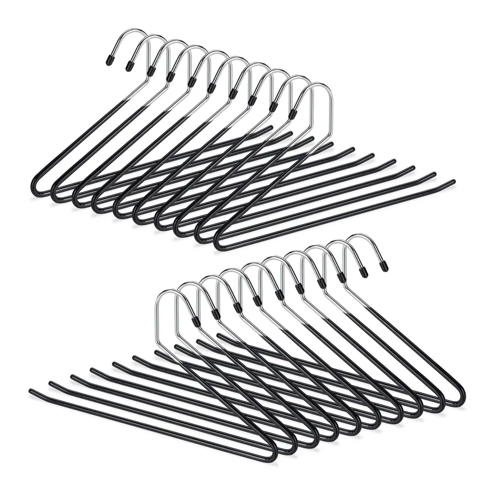 relaxdays-hosenb-gel-set-20er-rutschfest-metall-schwarz-18-cm image 1