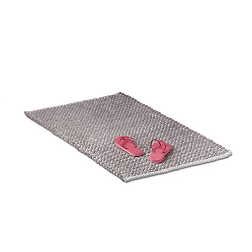 relaxdays-badteppich-70x120-cm-grau-rutschfester-badematte-badl-ufer-flauschig image 7