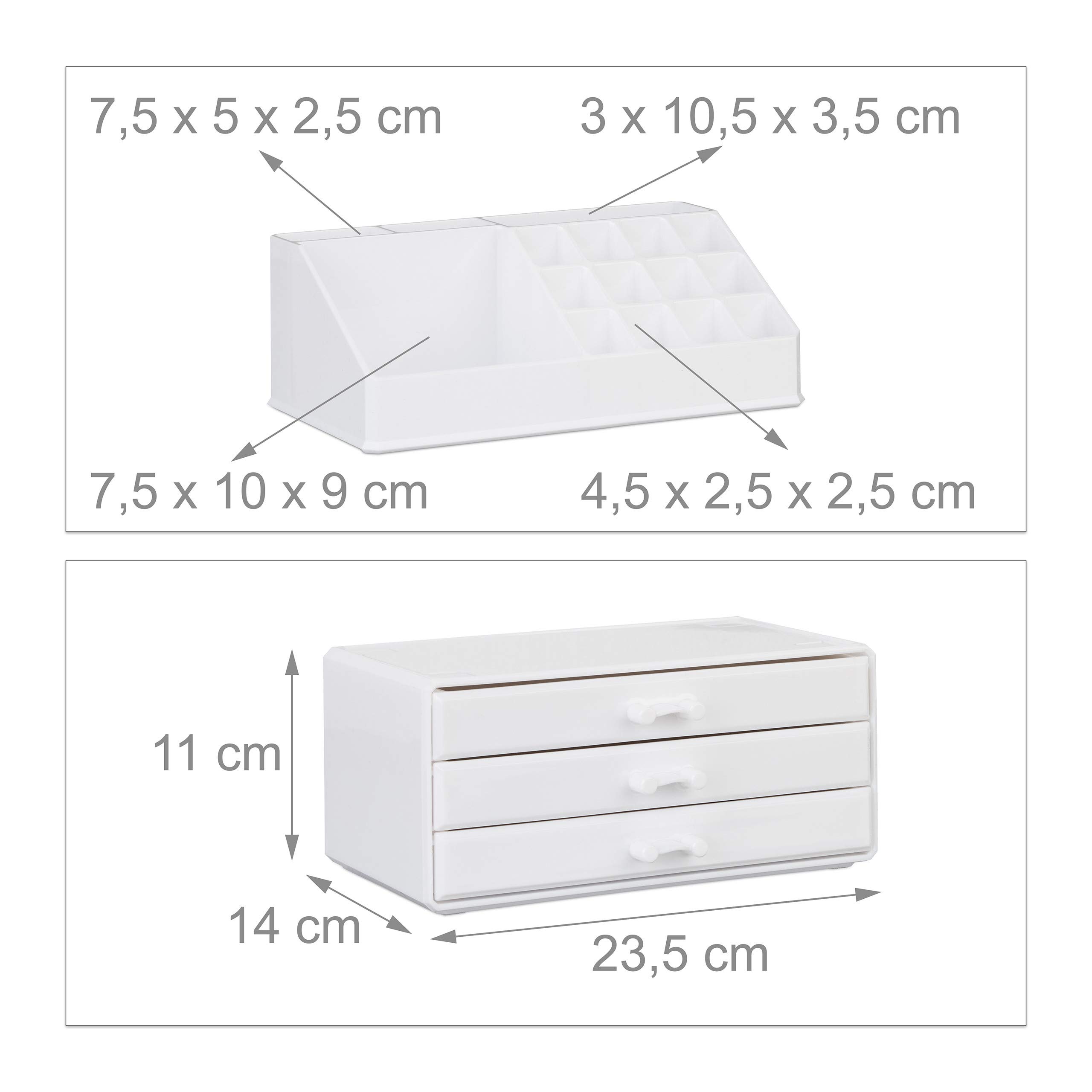relaxdays-make-up-organizer-klein-wei-kosmetik-aufsteller-mit-3-schubladen image 5