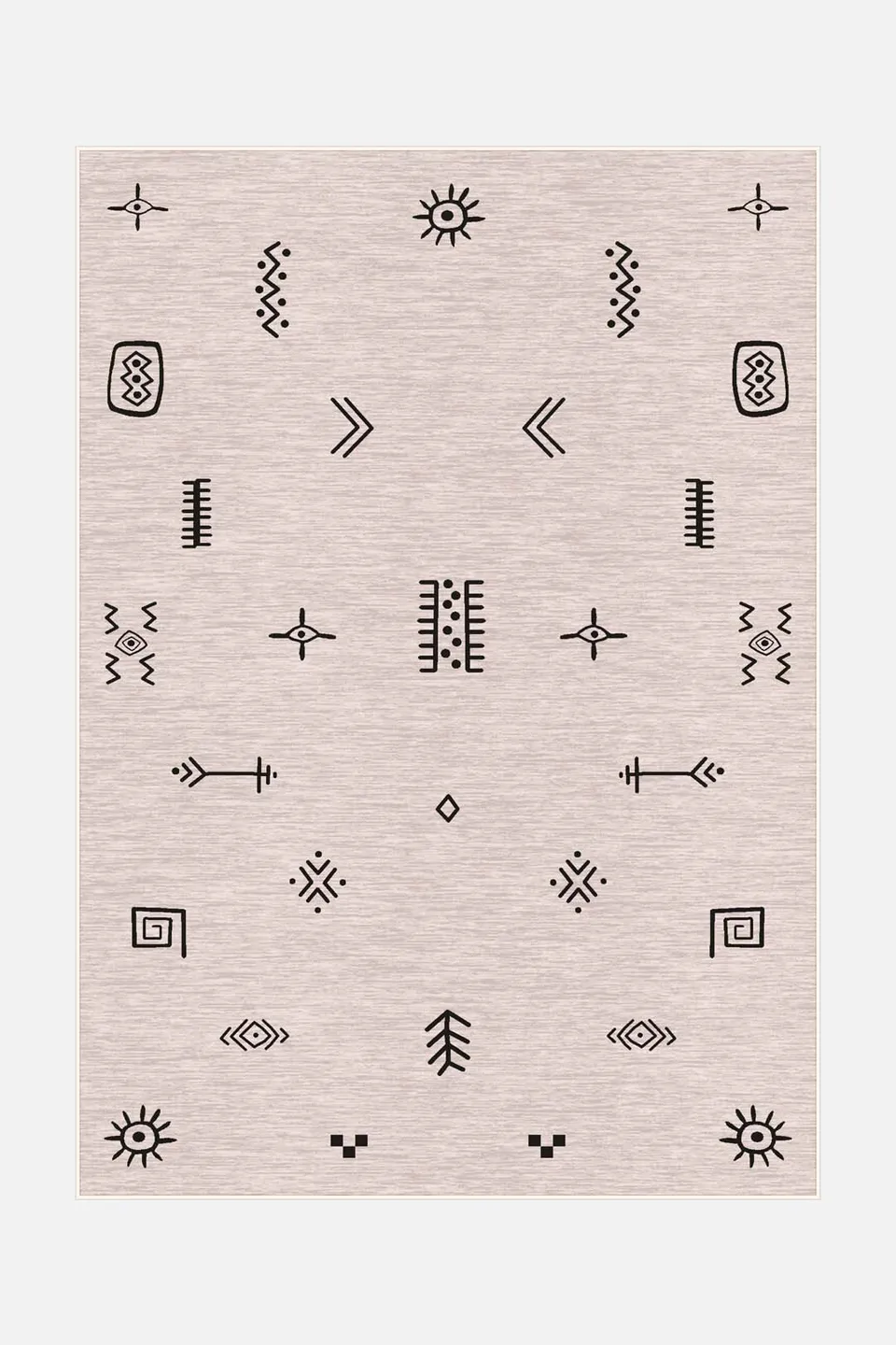 teppana-ari-rose-teppich-waschbarer-geometrisch-perser-creme image 1