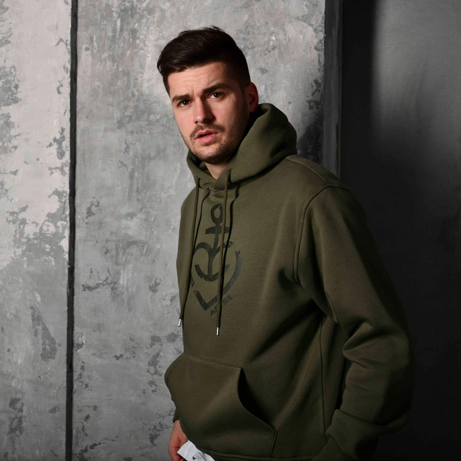 astra-hoodie-herzanker-unisex-oliv-kapuzenpullover-st-pauli image 3