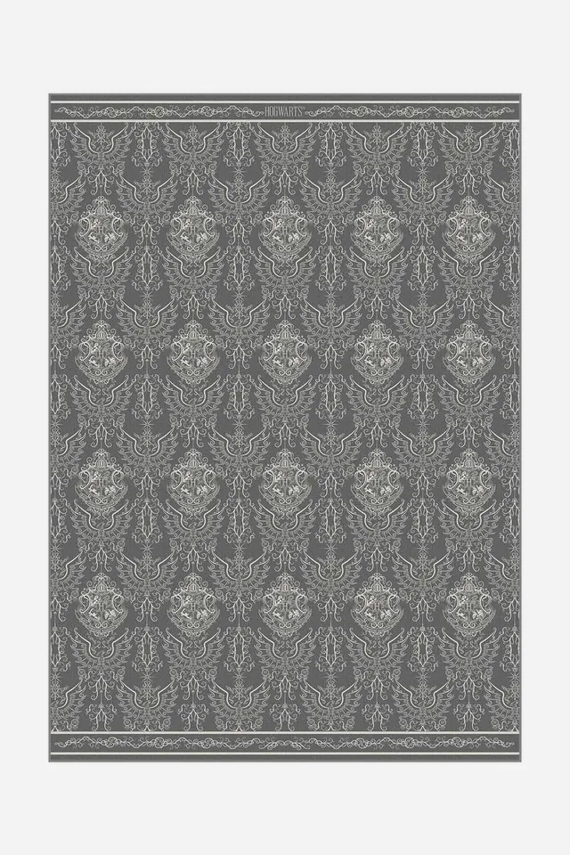 teppana-harry-potter-damast-schiefer-teppich-waschbarer-indoor-teppich image 1