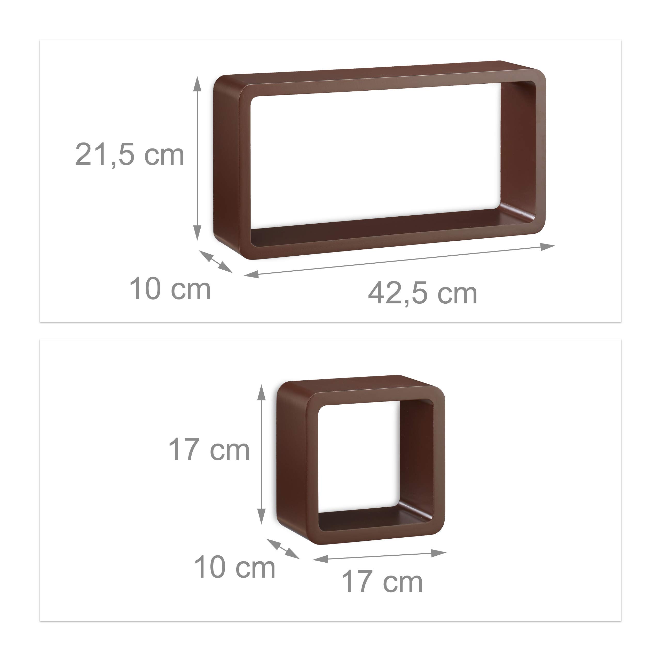 relaxdays-cube-regal-3er-set-schwebend-mdf-w-rfelregal-braun image 3