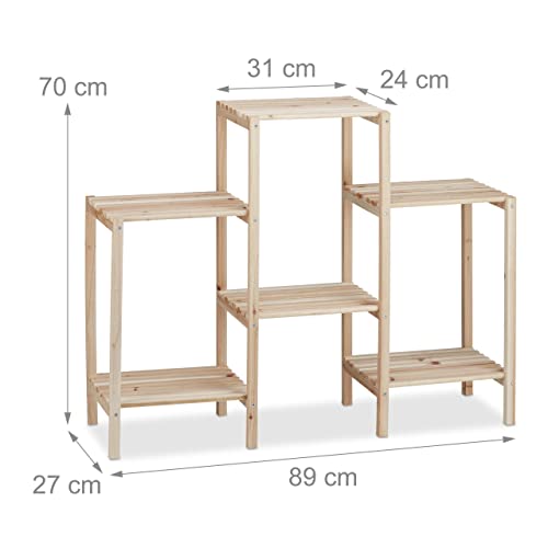 relaxdays-pflanzenregal-holz-natur-blumenregal-70-x-89-x-27-cm-massiv image 8