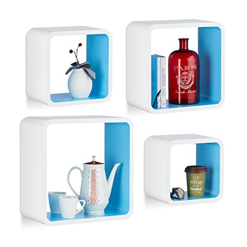 relaxdays-wandregal-cube-4er-set-mdf-wei-blau image 8