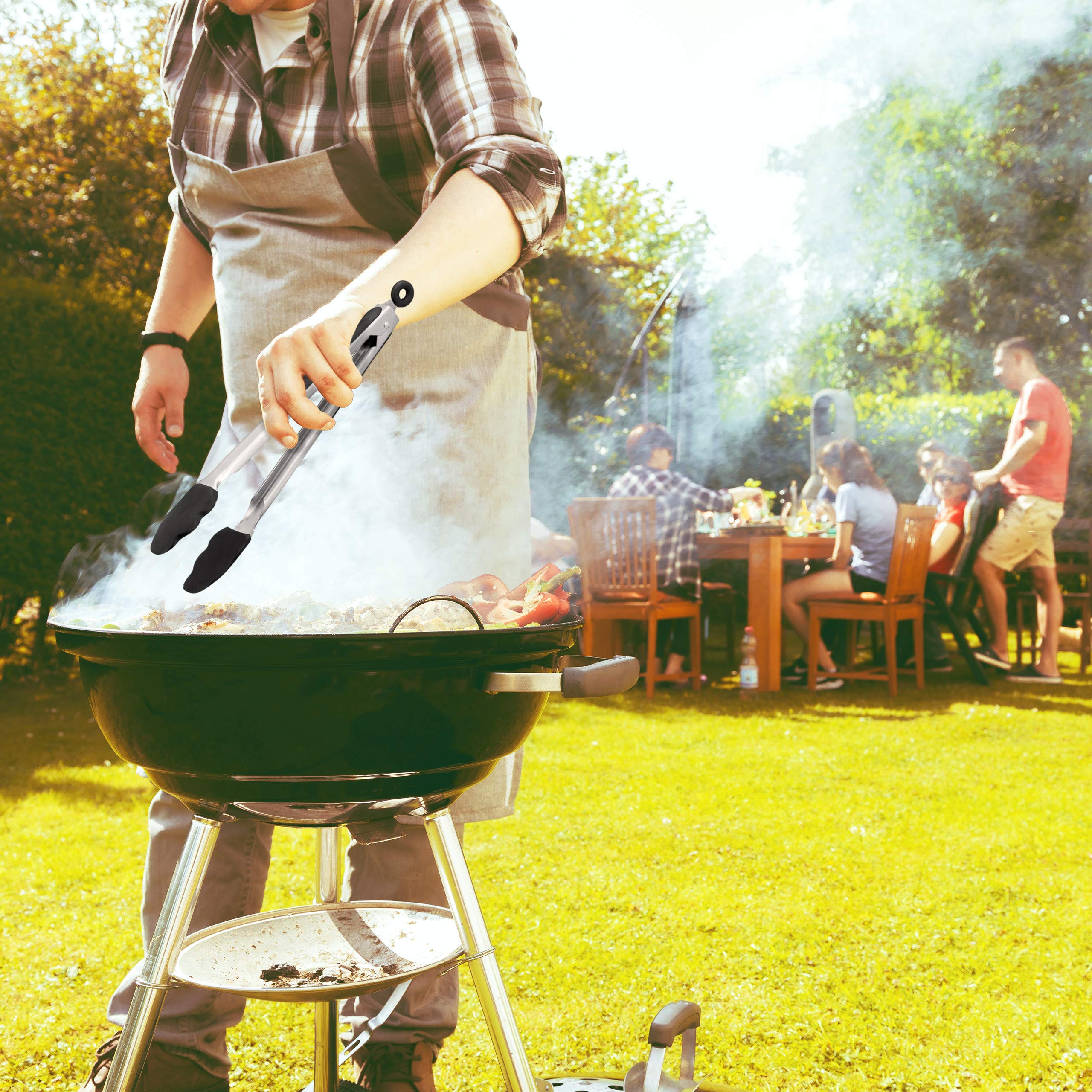 relaxdays-grillzange-2er-set-27-34-cm-rot-silikon-edelstahl image 3
