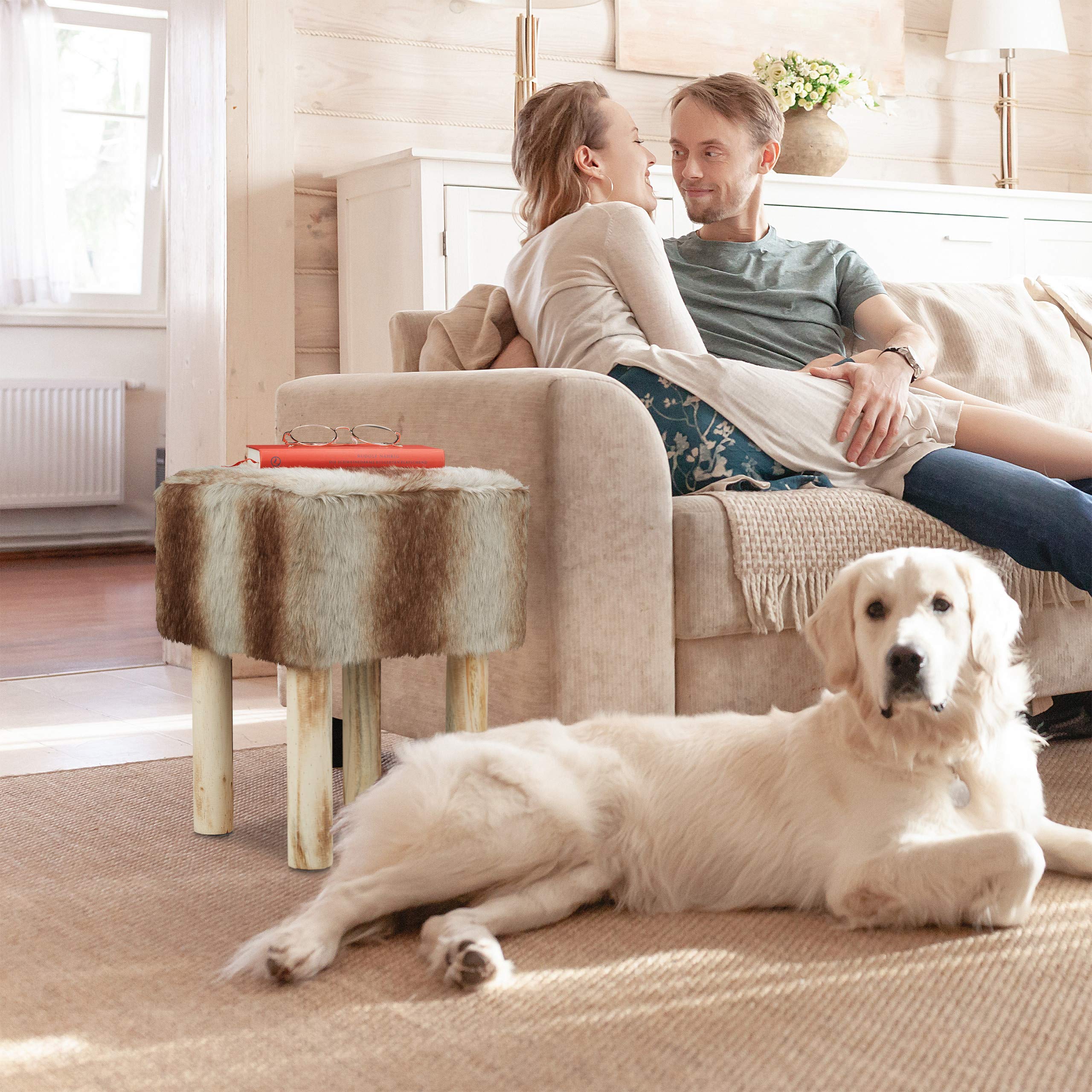 relaxdays-fellhocker-eckig-kunstfell-42x31x31-cm-grau-braun image 5