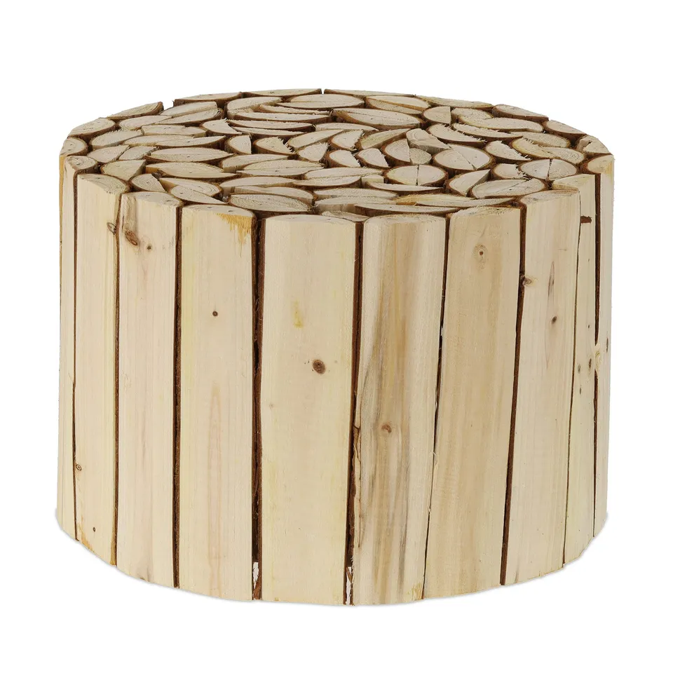 relaxdays-blumenhocker-holz-rund-natur-hxd-20-5x30-cm image 1