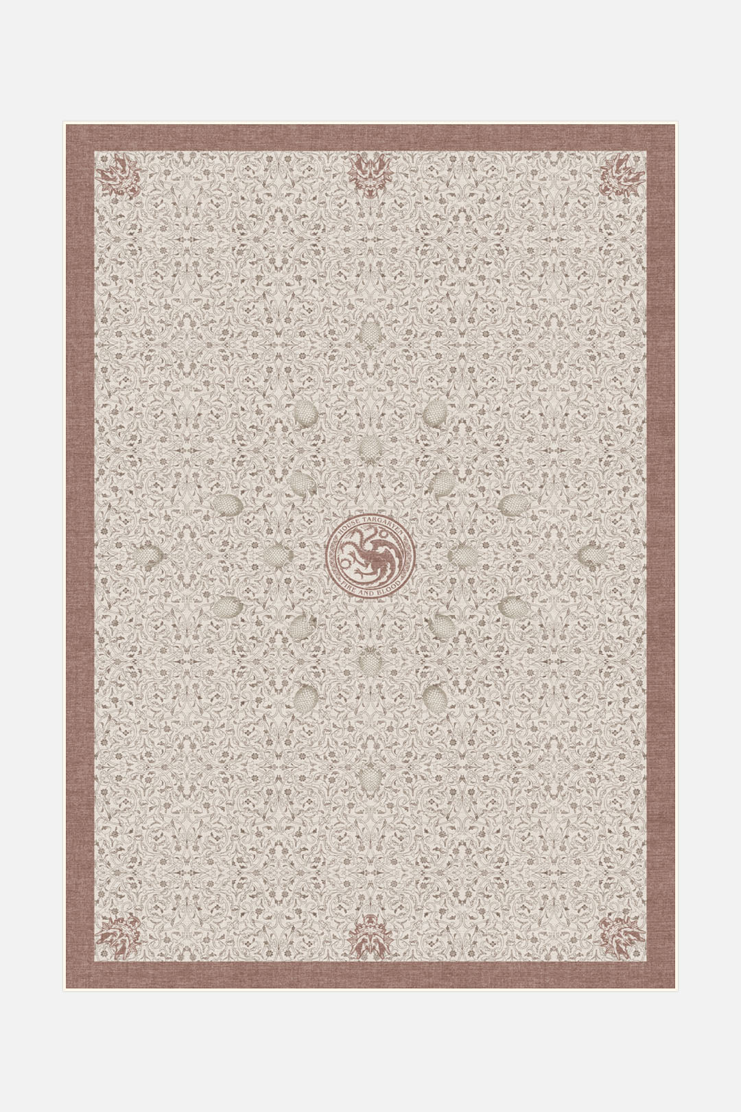 teppana-haus-targaryen-rostrot-teppich-game-of-thrones-waschbar image 1