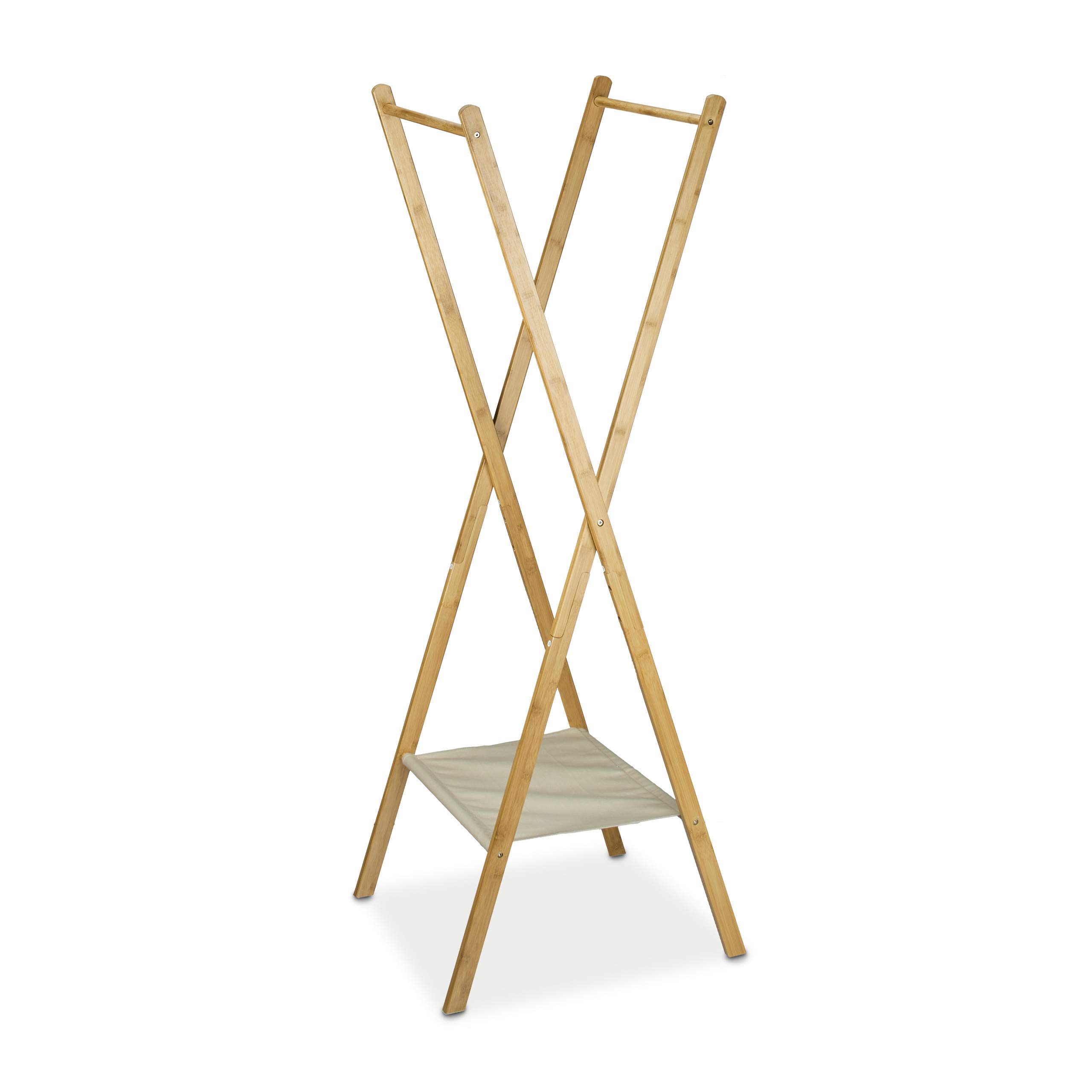 relaxdays-kleiderst-nder-bambus-155-5x50x57-5-cm-natur-klappbar image 3