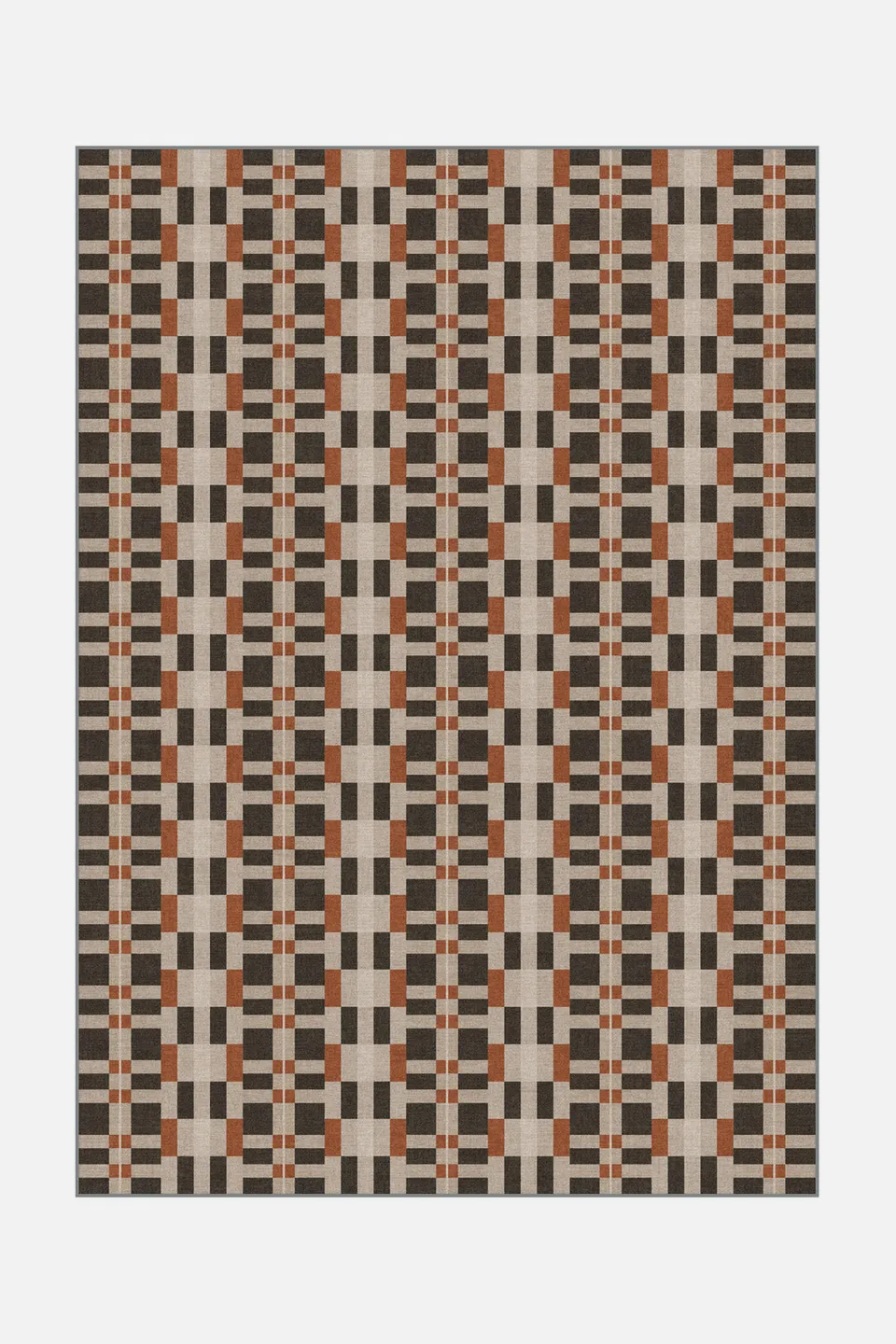 teppana-viera-kastanie-teppich-waschbar-geometrisch image 1