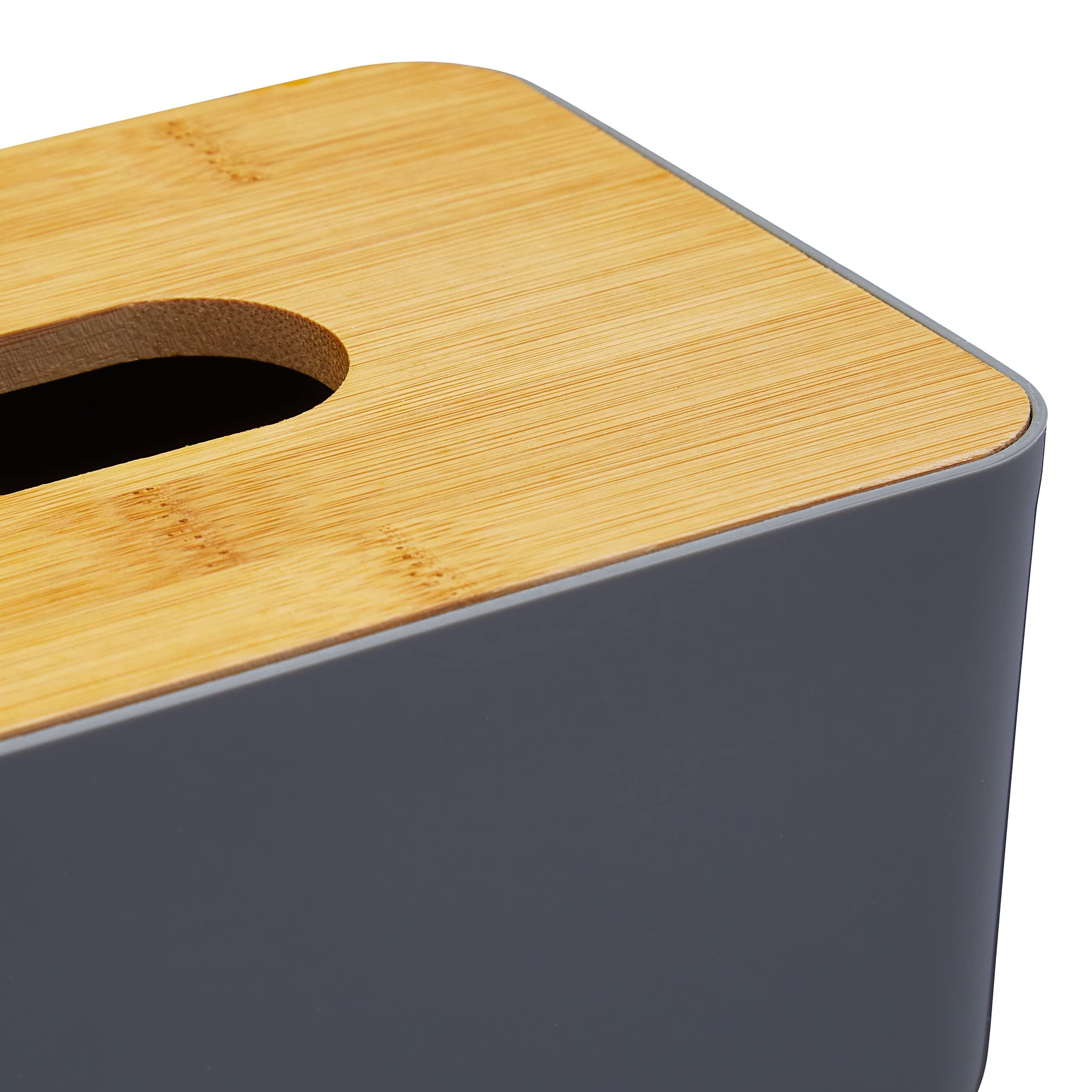 relaxdays-taschentuchbox-nachf-llbar-bambus-deckel-grau-10x23x13-cm image 7