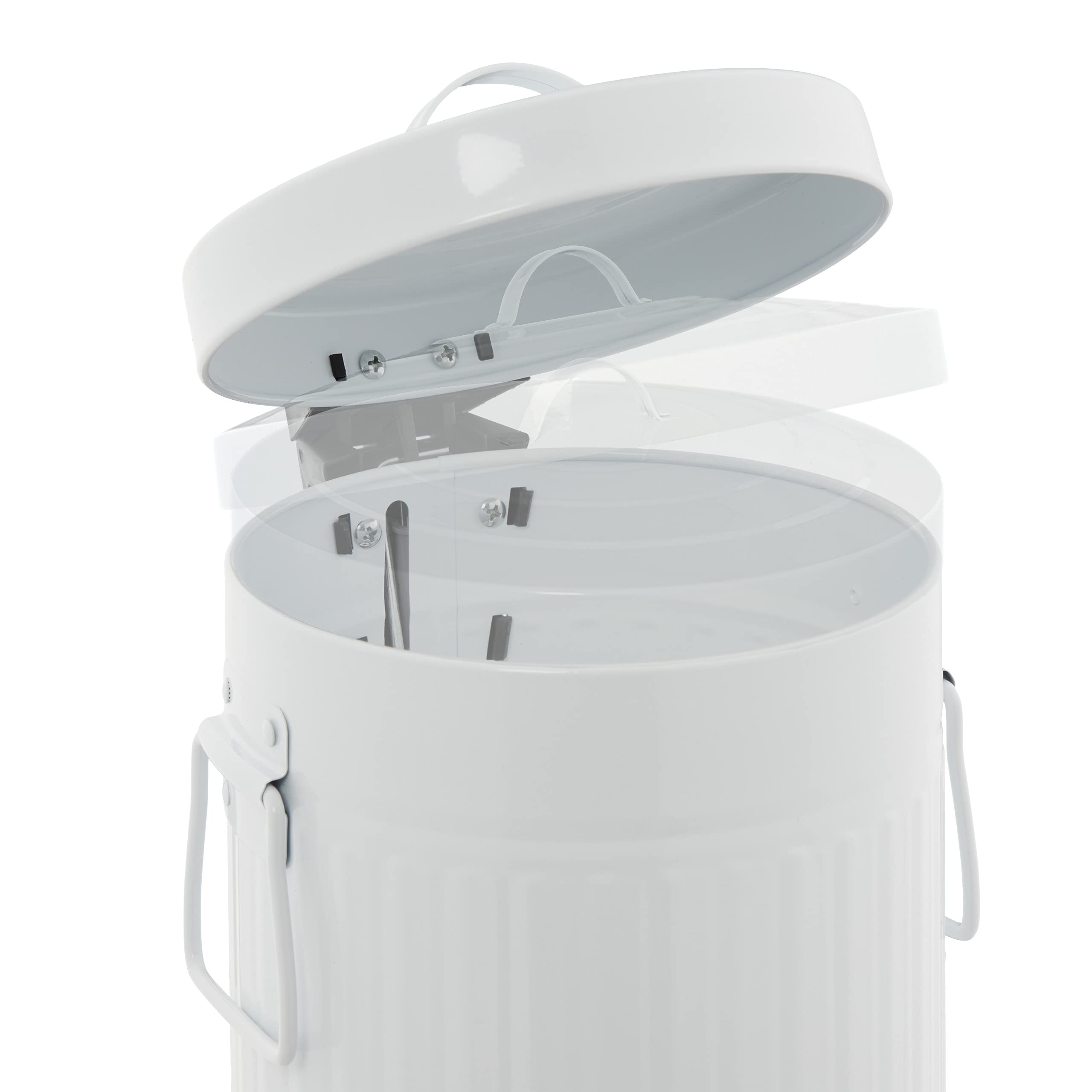 relaxdays-kosmetikeimer-3-liter-metall-treteimer-wei image 7