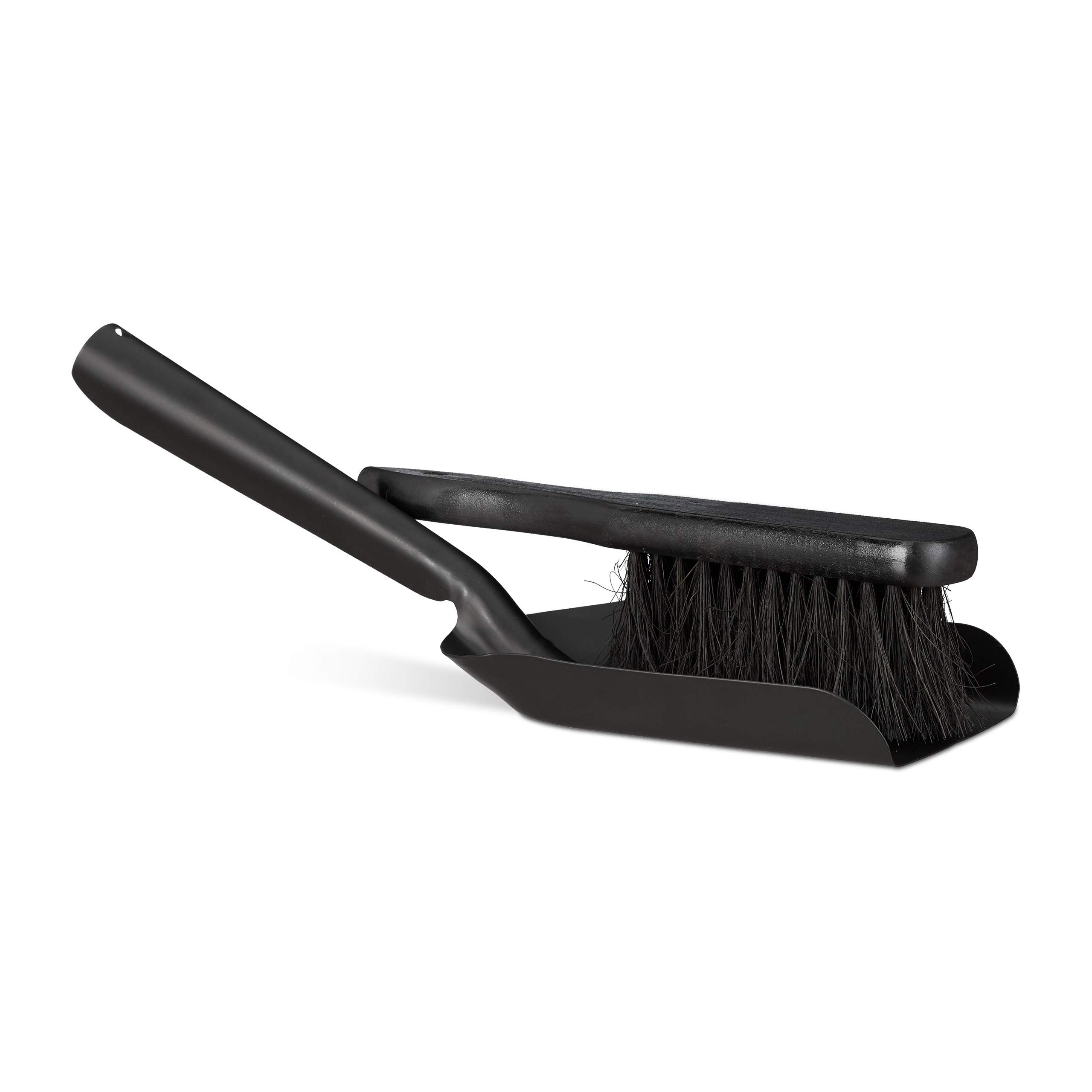 relaxdays-kehrgarnitur-klein-41-cm-schwarz-handfeger-mit-kaminschaufel image 3