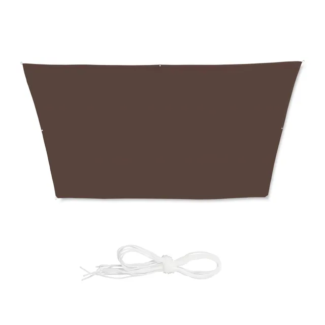 relaxdays-sonnensegel-trapez-3x5-5x4x4-m-braun-wasserabweisend-mit-uv-schutz image 1