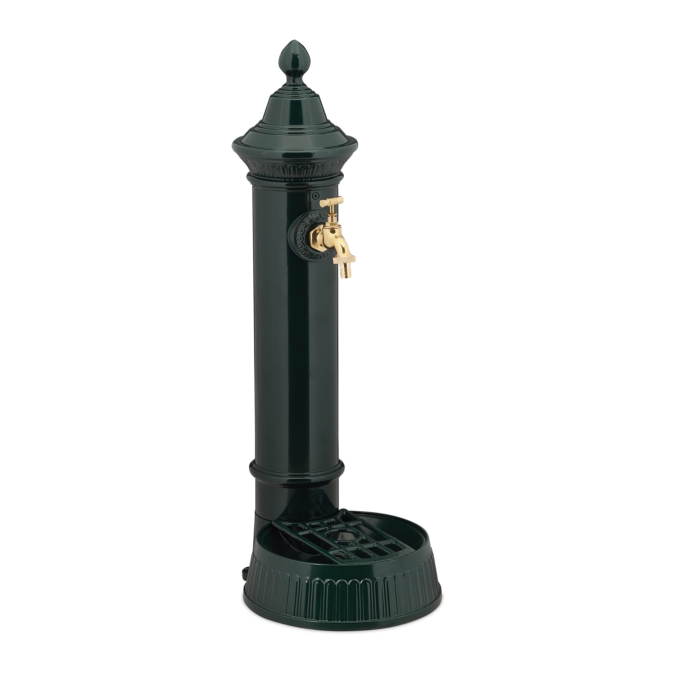 relaxdays-standbrunnen-antik-mit-wasserhahn-und-becken-72-x-26-x-31-cm-dunkelgr- image 1