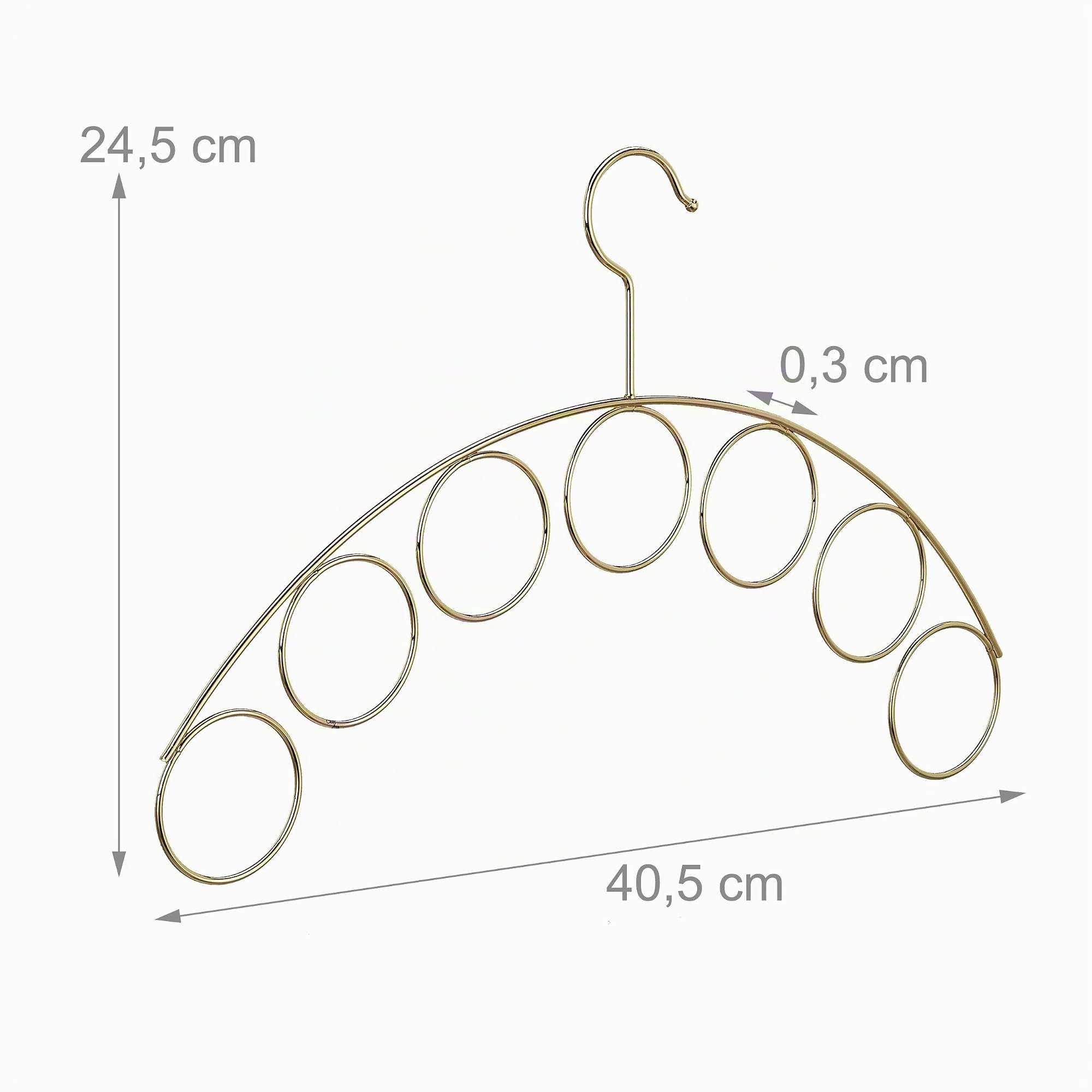 relaxdays-kleiderb-gel-schalhalter-gold-metallb-gel-40-5-cm-mit-7-ringen-3-mm-d- image 4