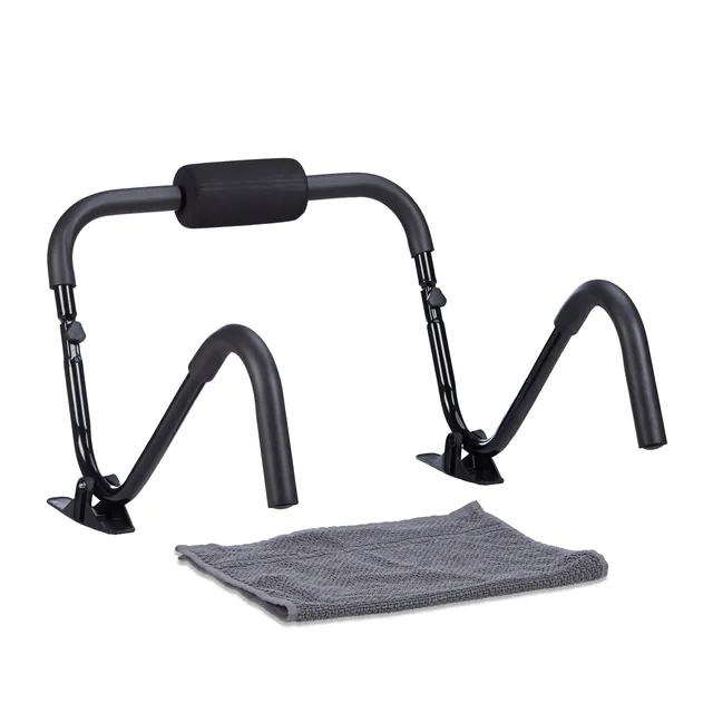 relaxdays-bauchtrainer-ab-roller-mit-standfu-50-x-60-x-50-cm-schwarz image 1