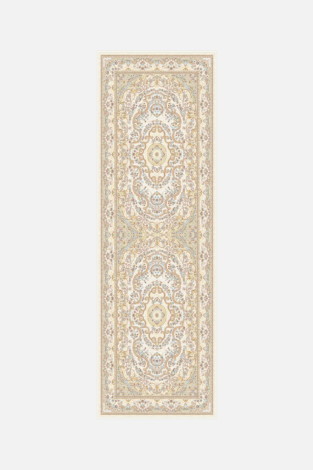teppana-flora-beige-teppich-waschbarer-indoor-teppich image 5