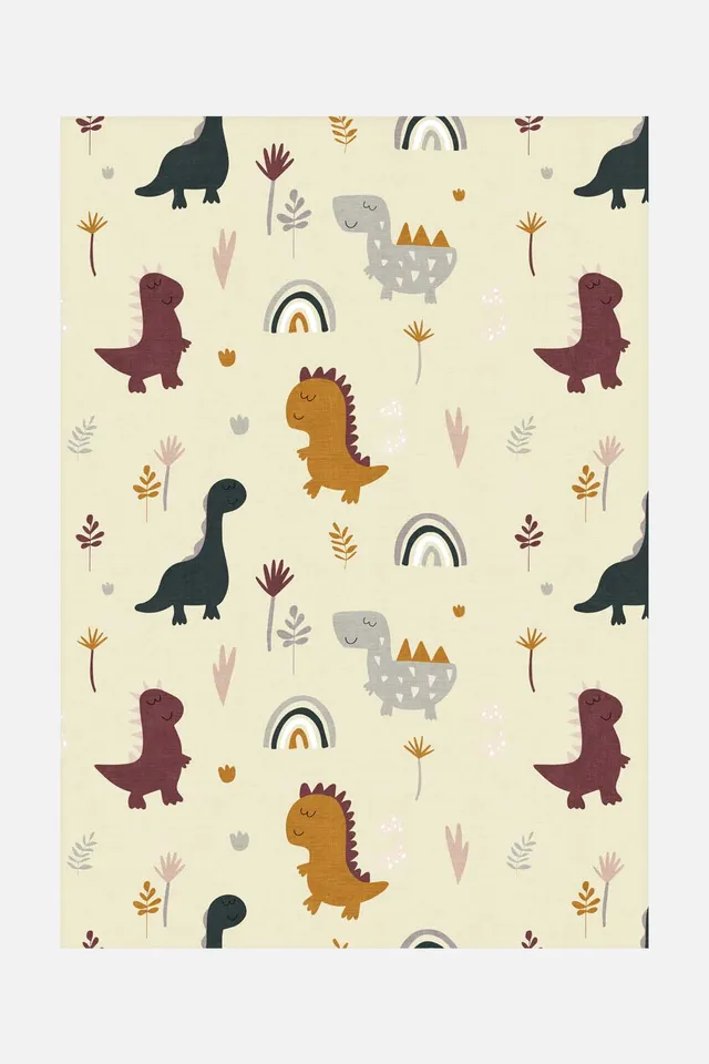 teppana-dino-wunderland-teppich-waschbarer-kinderteppich image 1