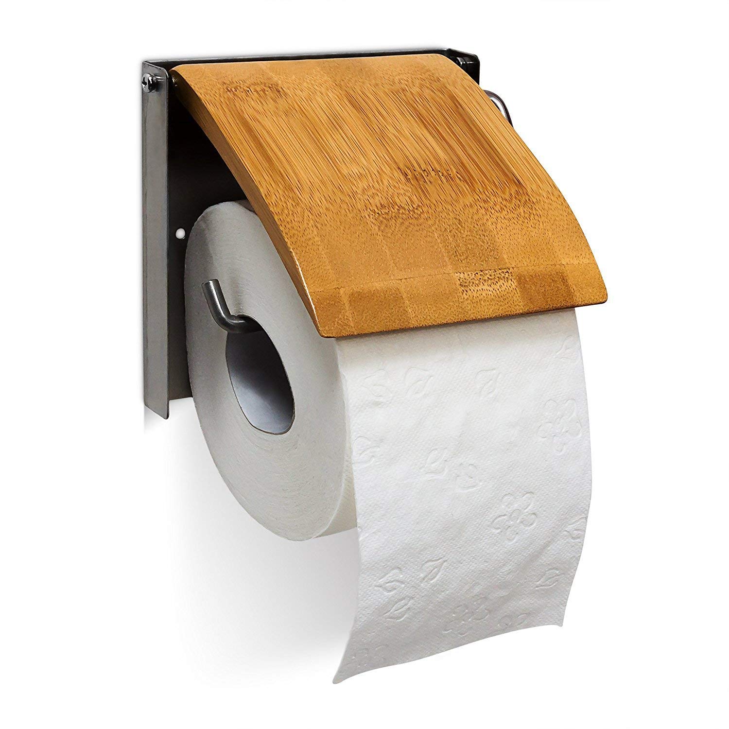 relaxdays-wandregal-mit-spiegel-walnuss-80-cm-toilettenpapierhalter image 6