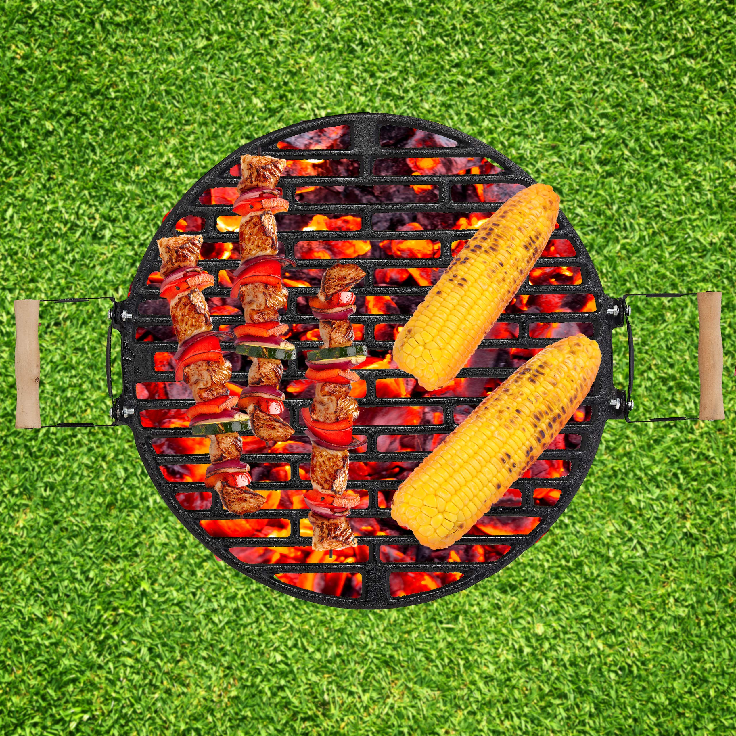 relaxdays-grillfass-holzkohlegrill-gusseisen-grill-mit-grillrost-37-cm-h-henvers image 5
