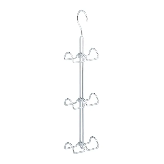 relaxdays-handtaschenb-gel-6-haken-metall-silber-39-5-cm image 1