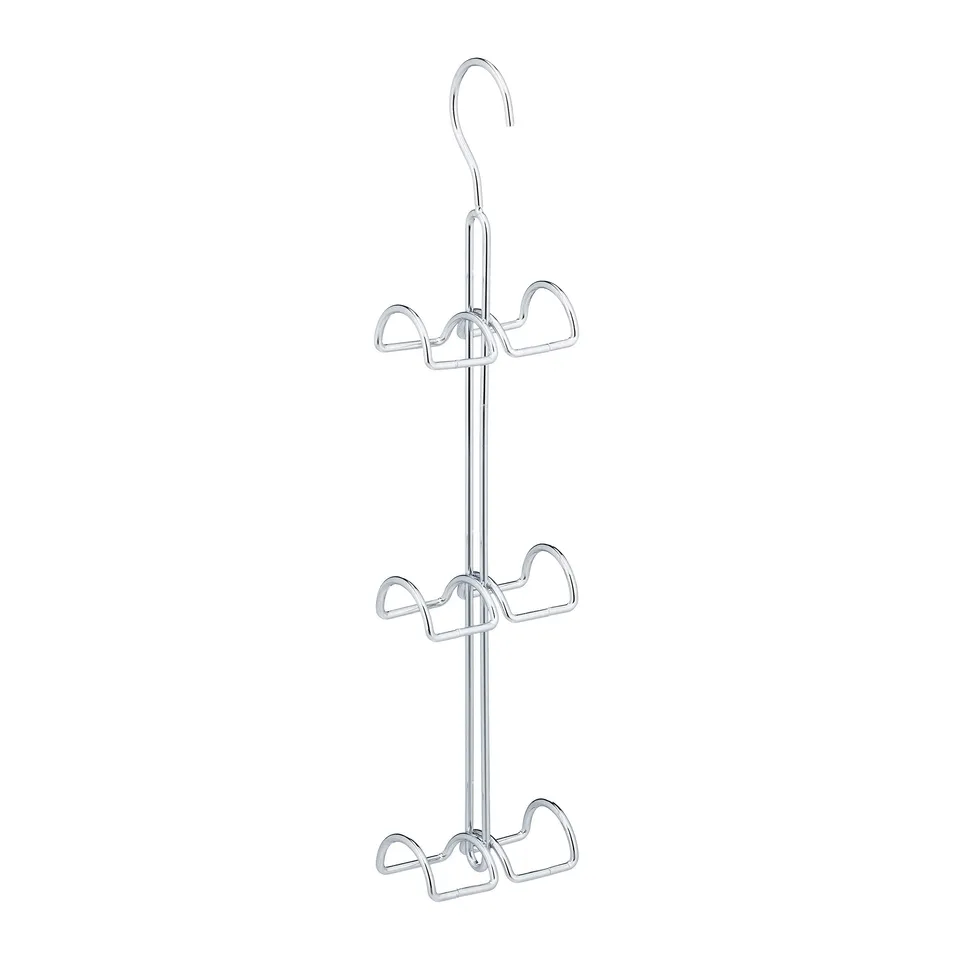 relaxdays-handtaschenb-gel-6-haken-metall-silber-39-5-cm image 1