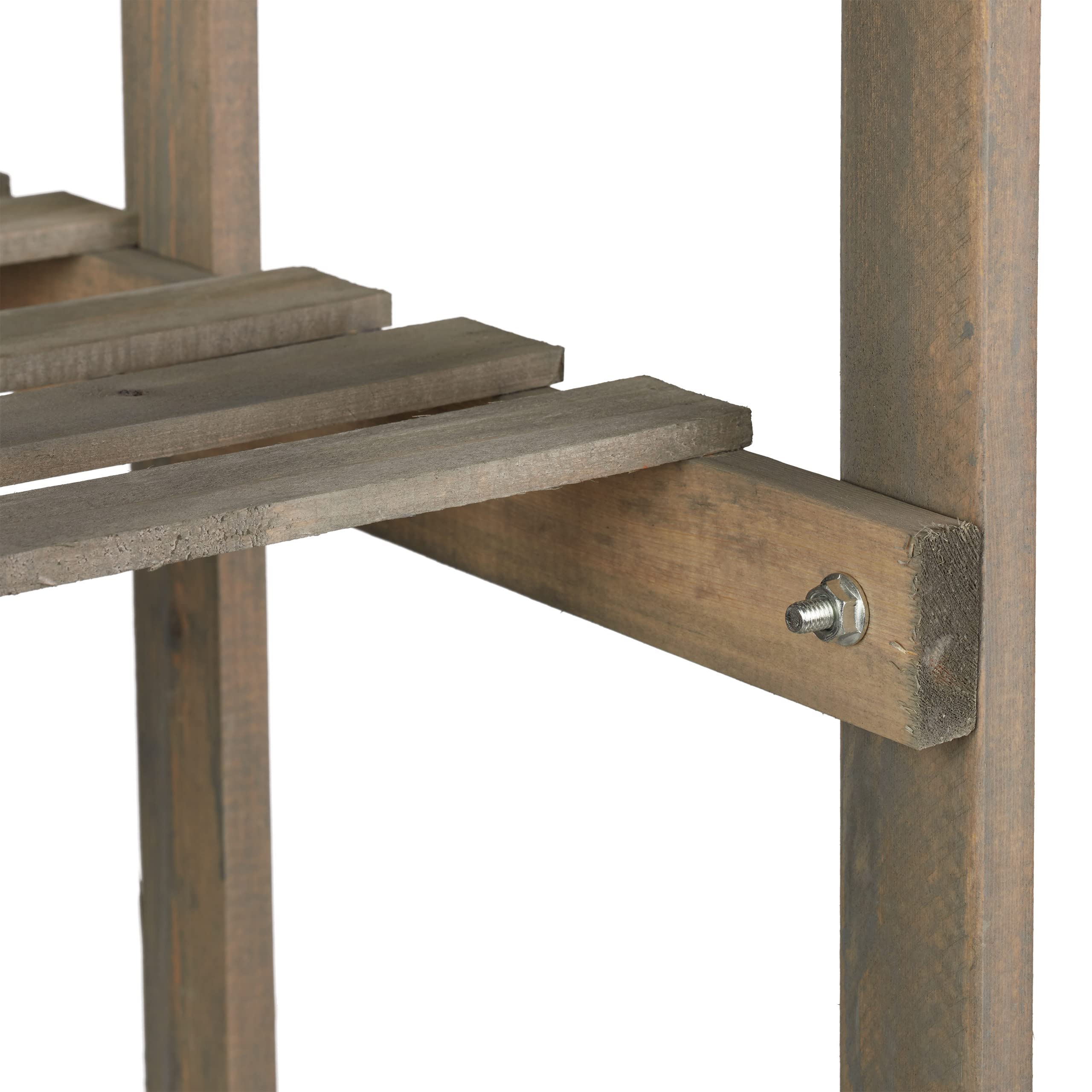relaxdays-blumenregal-holz-5-stufig-125x81x25-cm-grau-blumentreppe-shabby image 7