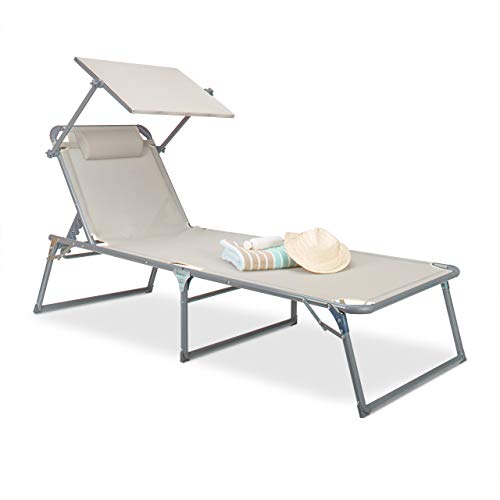 relaxdays-gartenliege-klappbar-mit-dach-37x70x200-cm-beige-textilene image 8