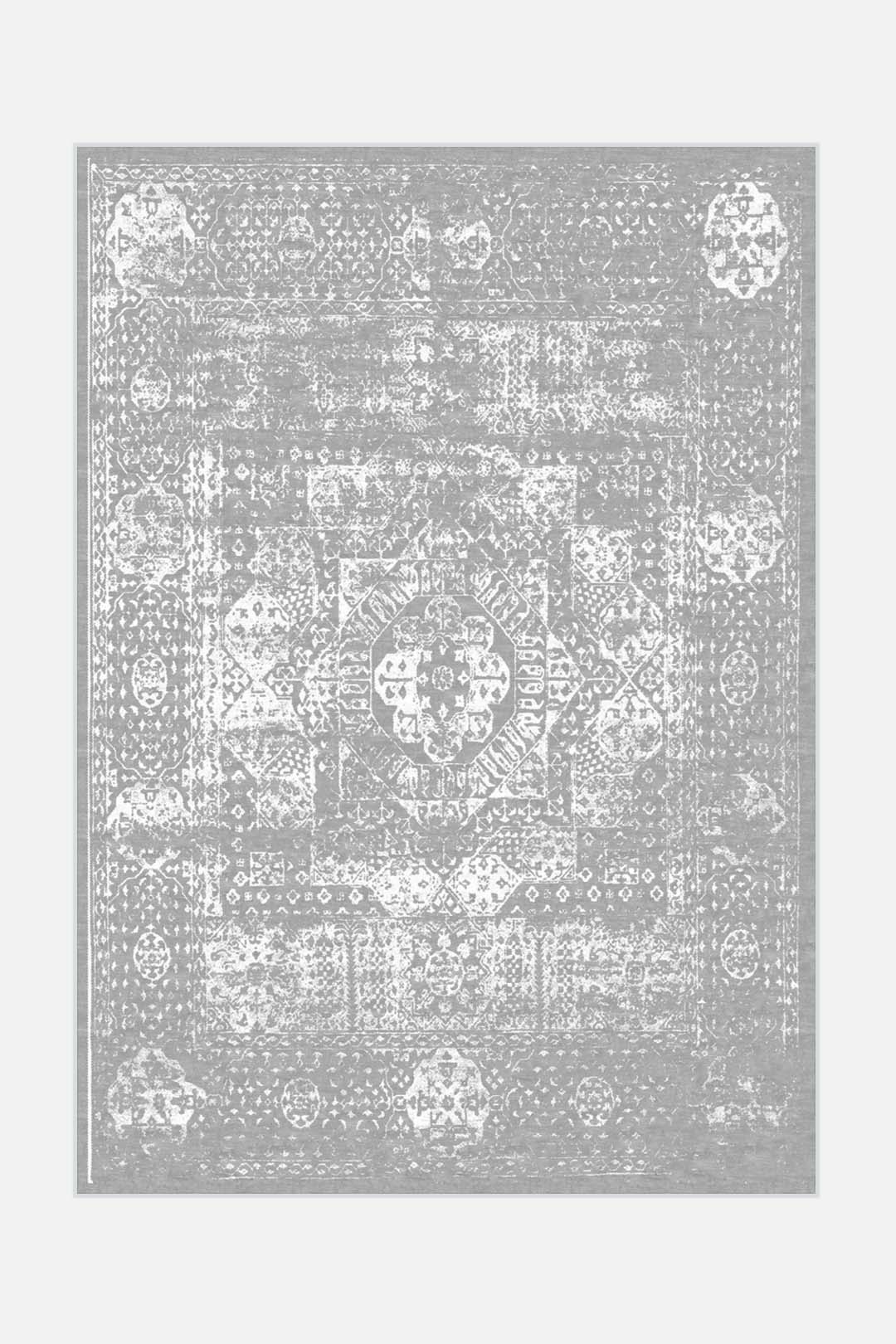 teppana-emily-klassisch-teppich-waschbar-grau-silber-modern image 1