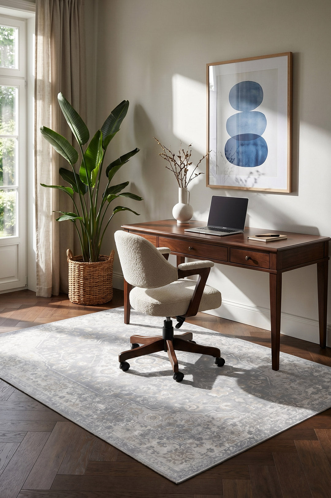 teppana-hiranur-nebel-teppich-waschbarer-teppich-grau-beige image 5