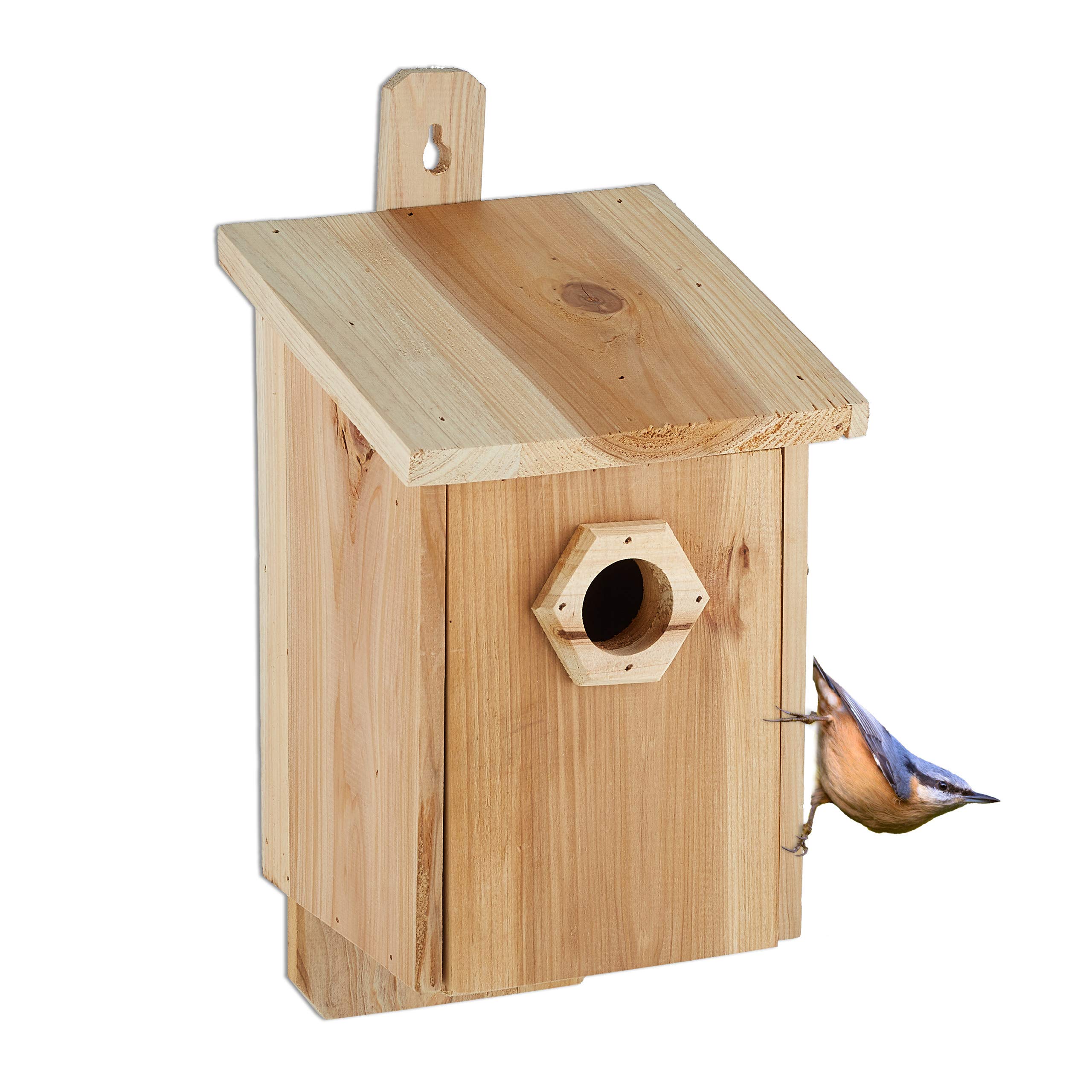 relaxdays-nistkasten-f-r-v-gel-32-mm-einflugloch-holz-natur-32x16x17-cm image 1