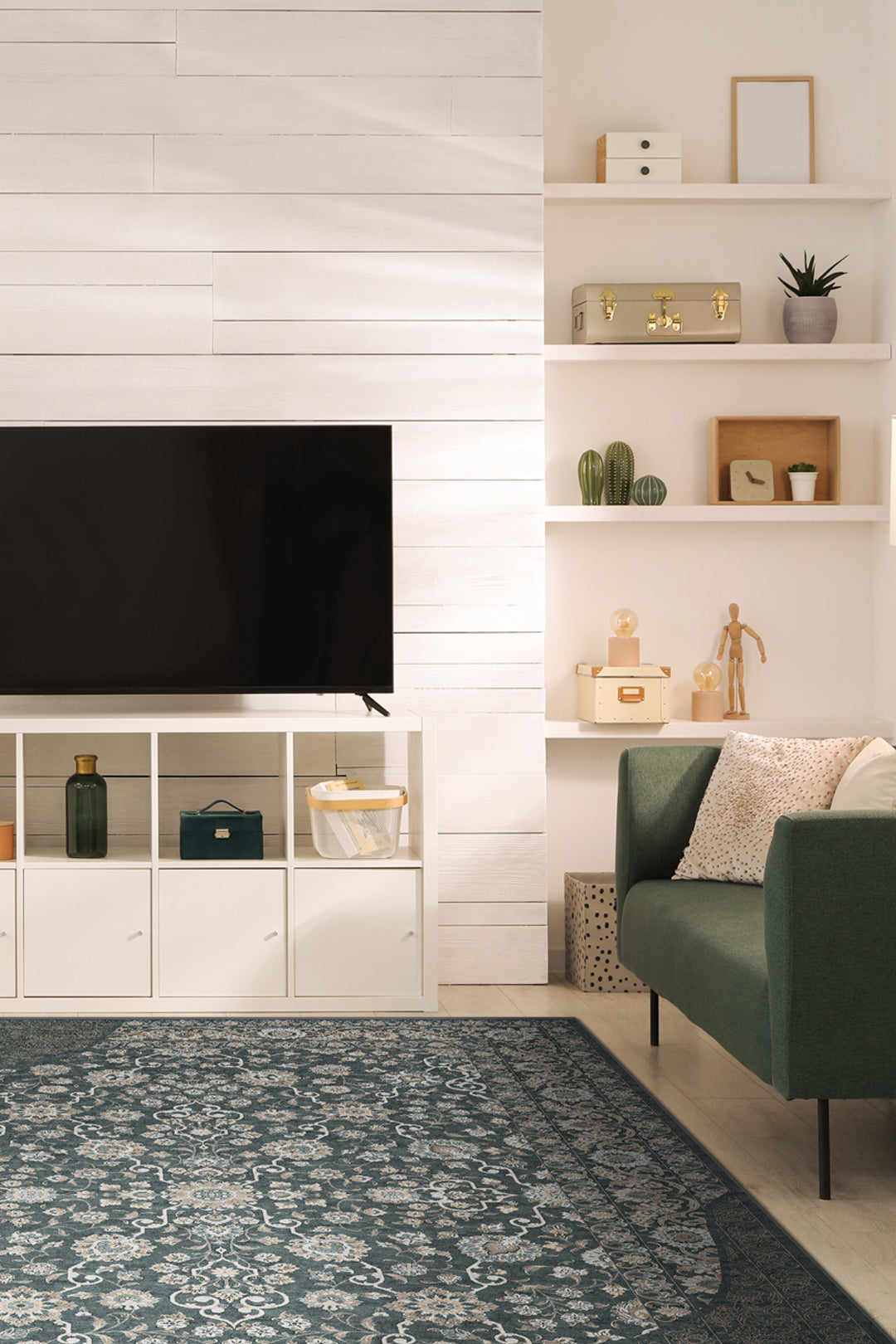 teppana-finja-grau-teppich-waschbarer-persisch-indoor-teppich-in-beige-grau image 4