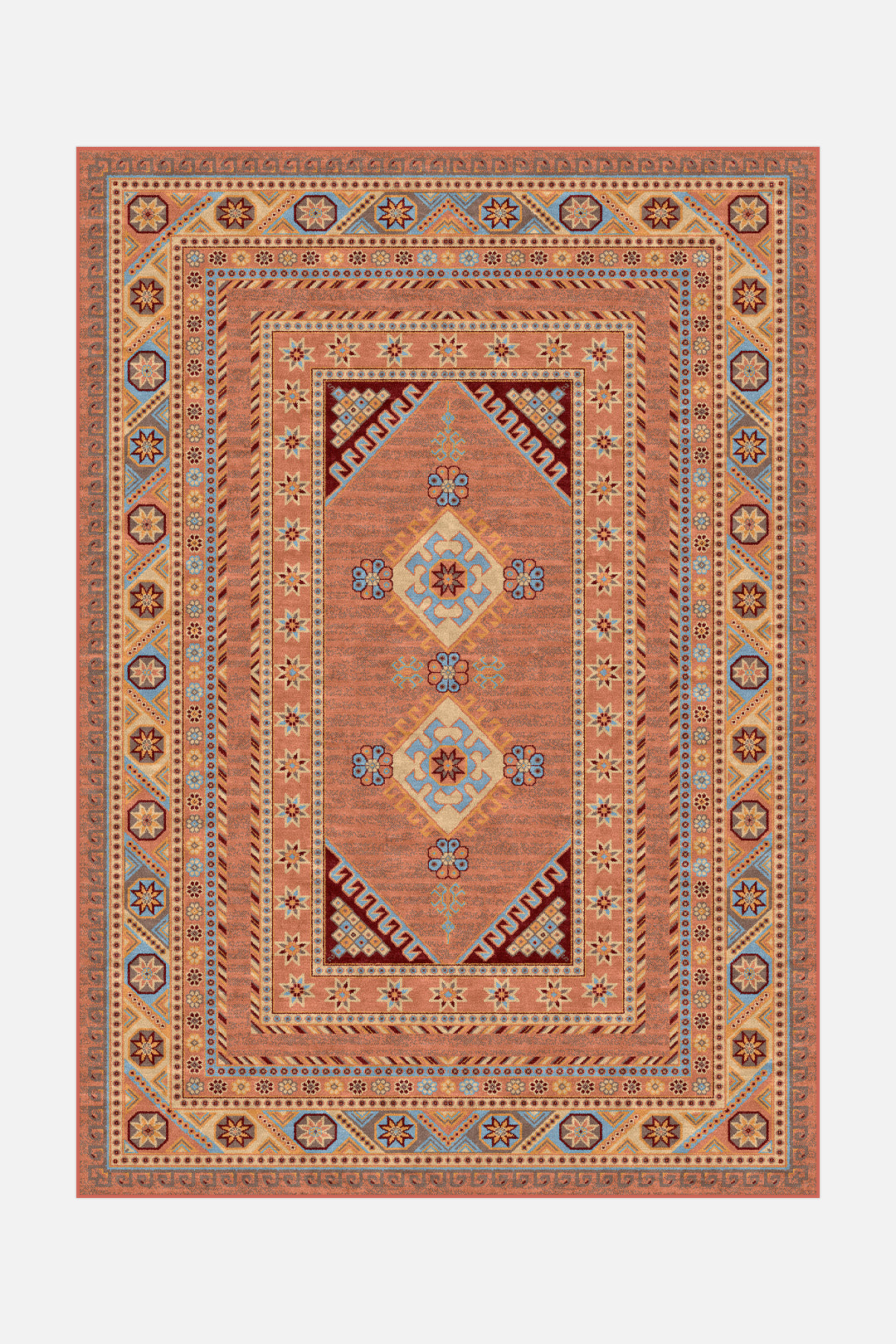 teppana-arnika-terracotta-teppich-waschbar-marokkanisch image 1