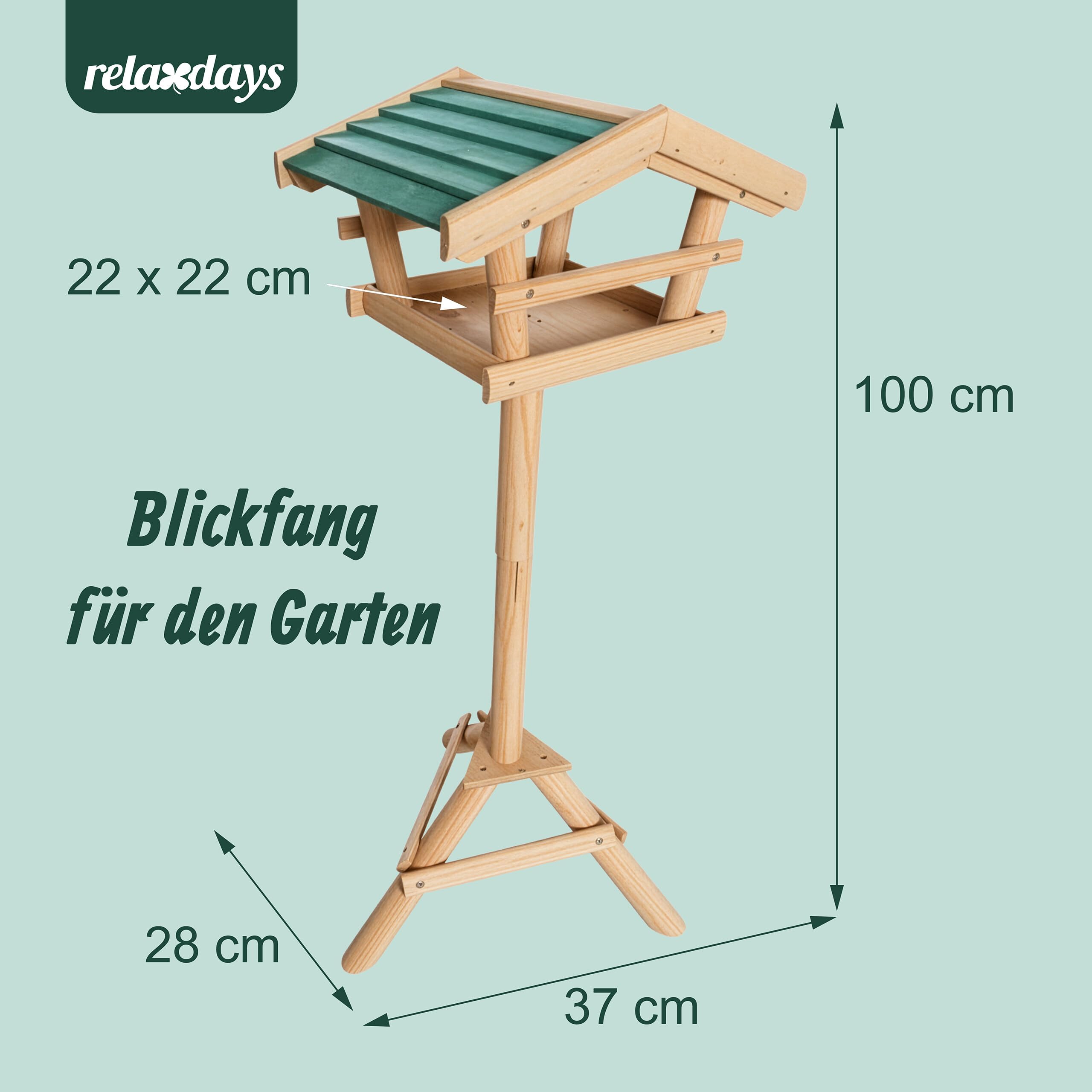 relaxdays-vogelhaus-mit-st-nder-100x37x43-cm-natur-gr-n image 4