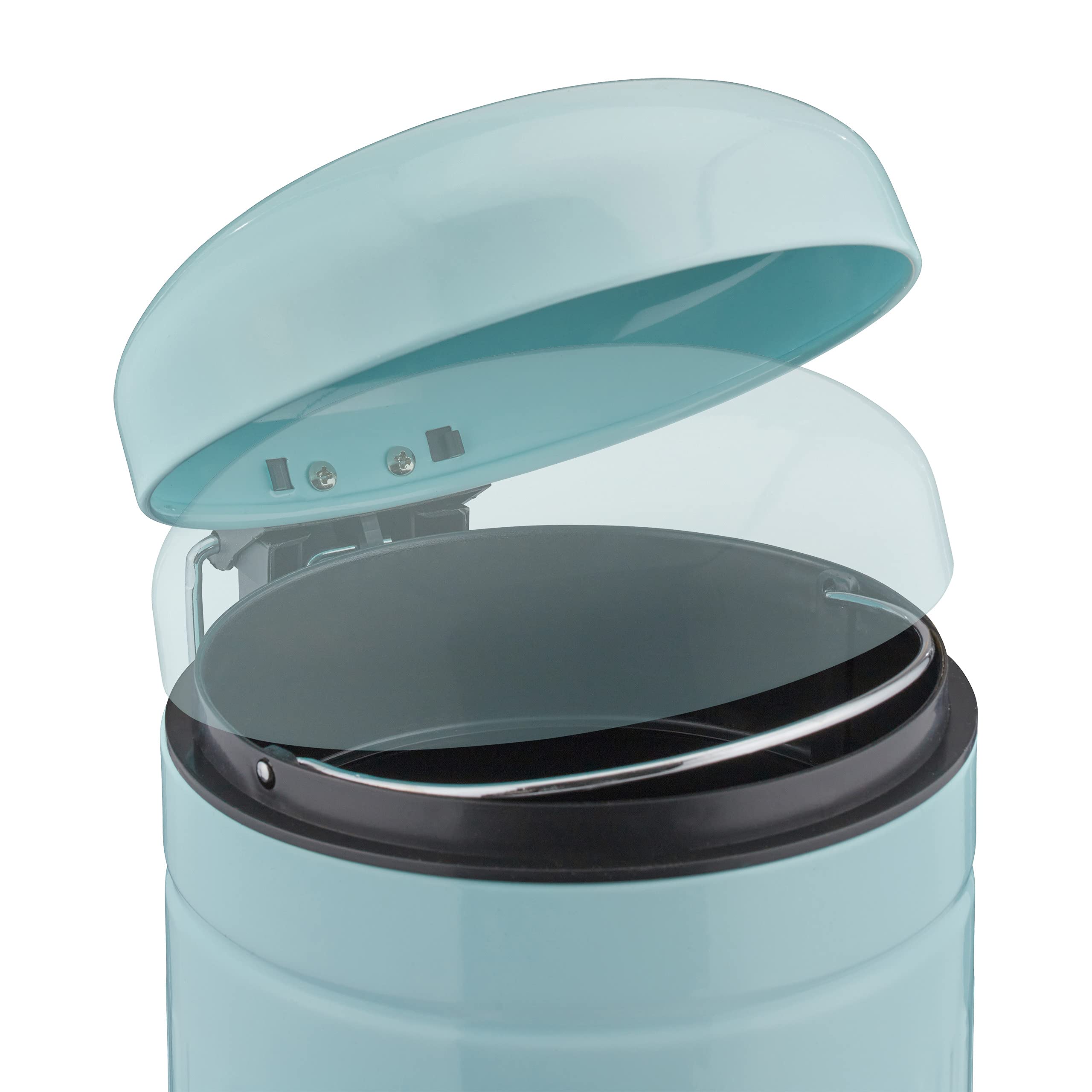 relaxdays-treteimer-3-liter-metall-mintgr-n-mit-absenkautomatik image 7