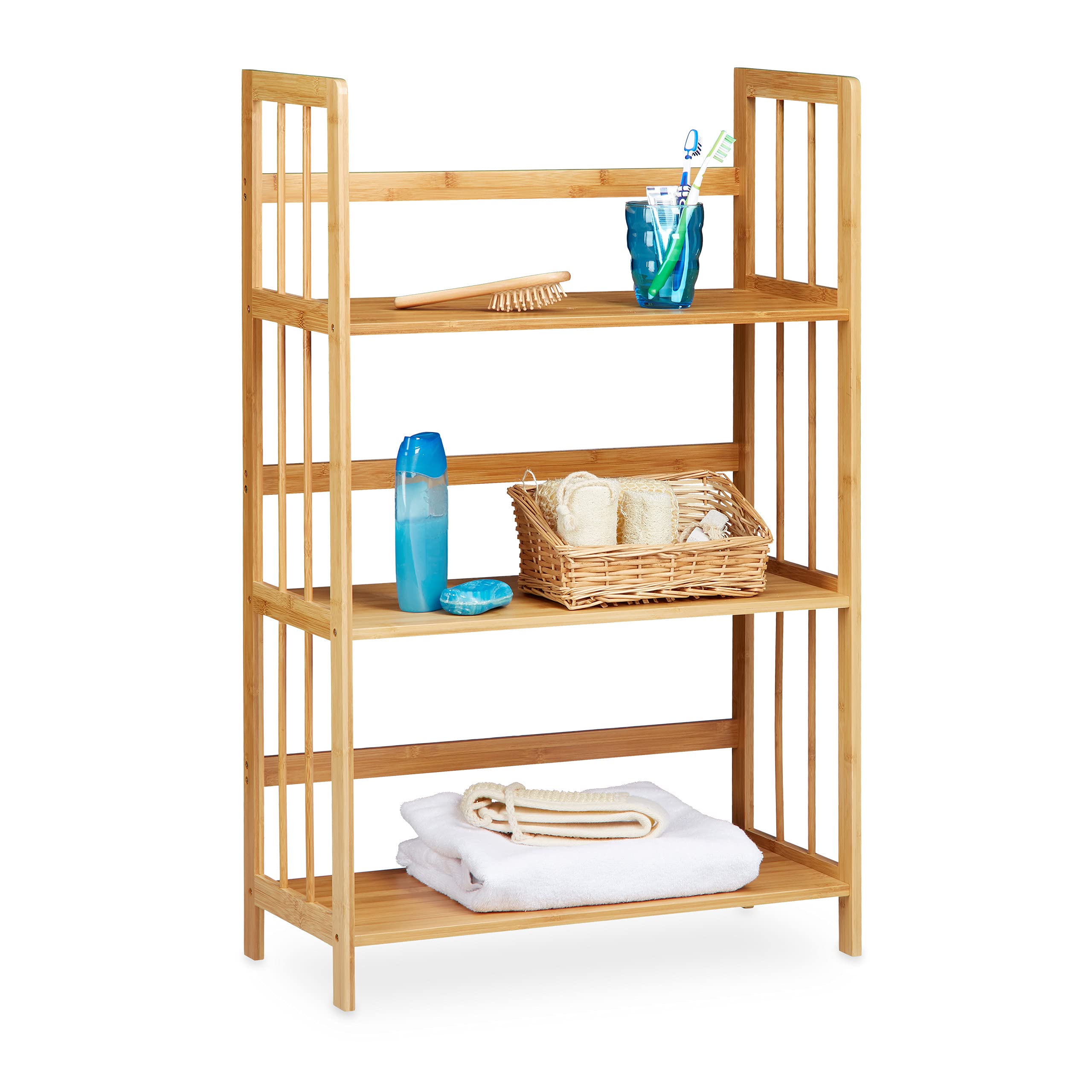 relaxdays-standregal-bambus-3-ablagen-natur-braun image 6