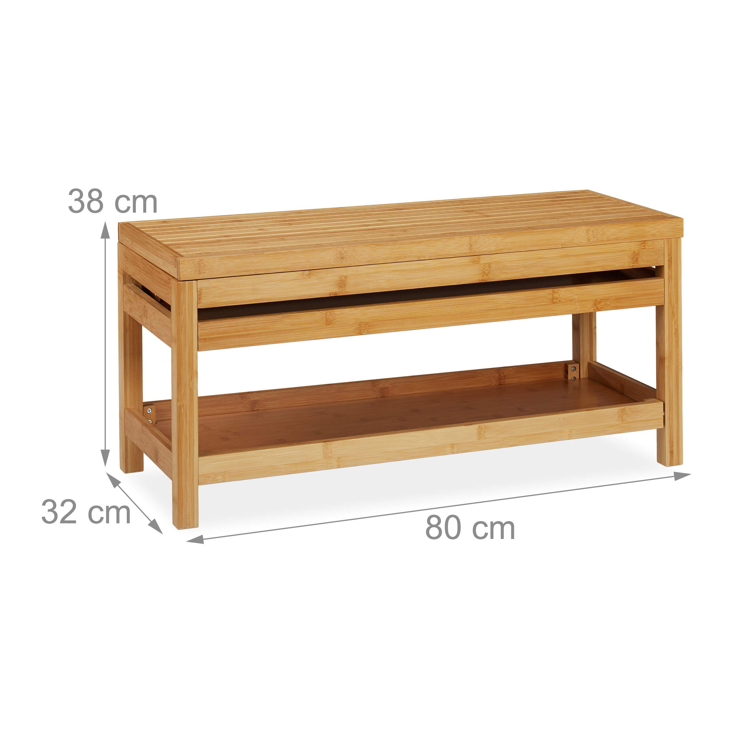relaxdays-schuhbank-bambus-mit-fach-38x80x32-cm-natur image 3