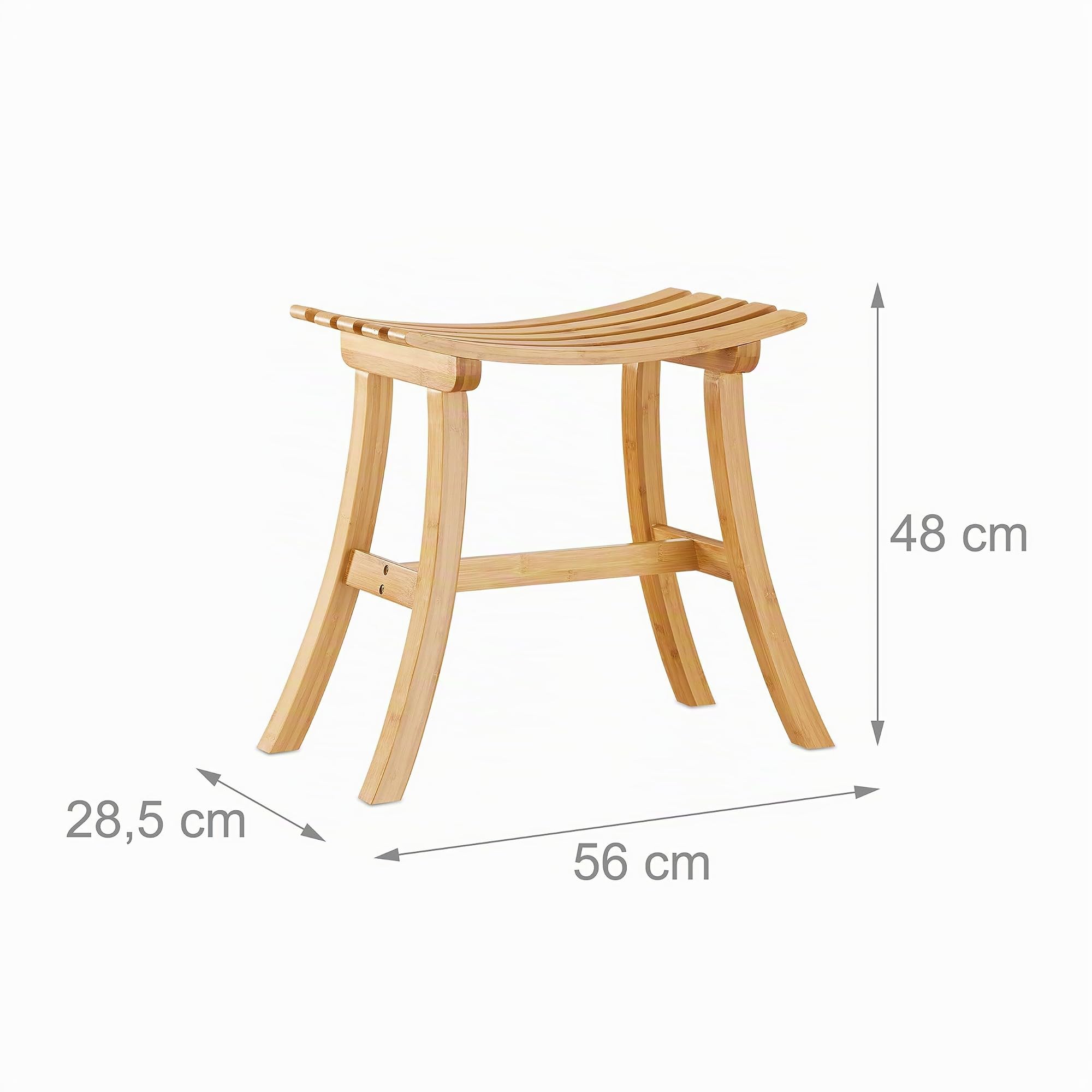 relaxdays-hocker-bambus-sitzhocker-geschwungen-48x56x28-5cm-natur image 3