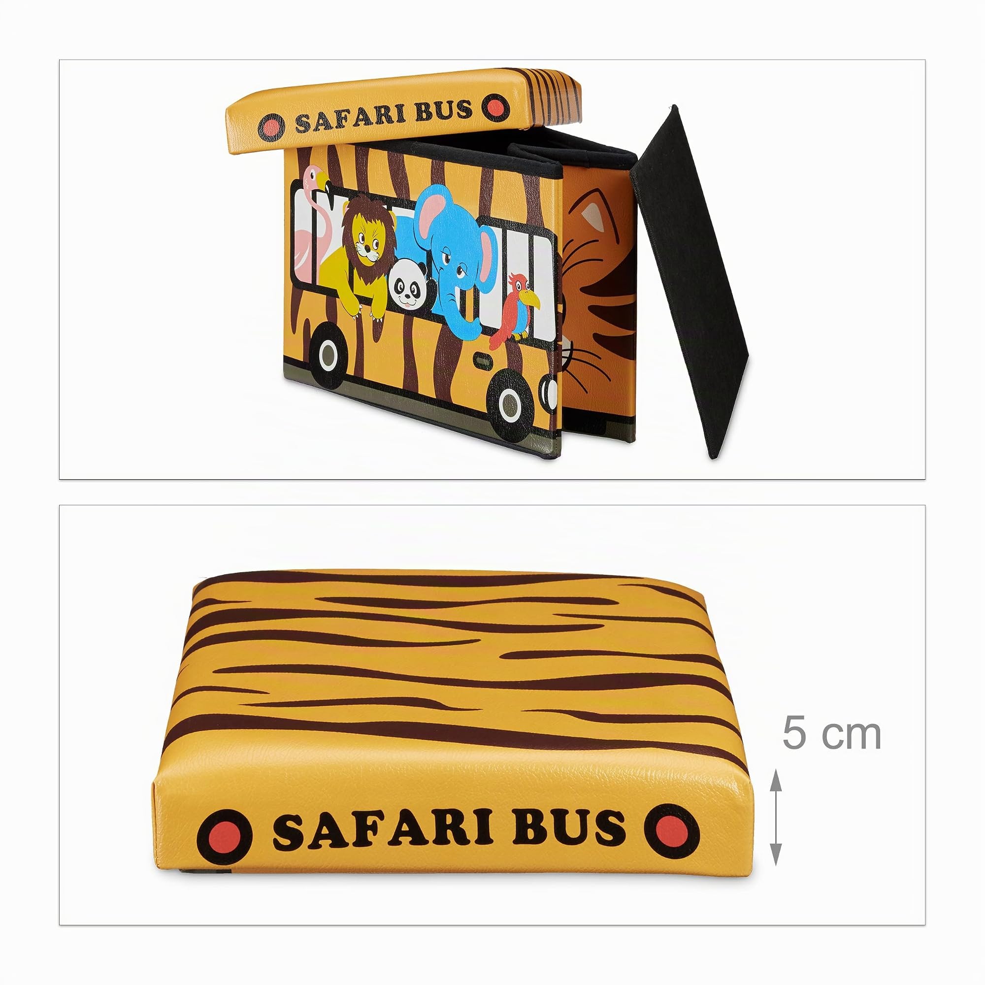 relaxdays-spielzeugkiste-tiger-sitzhocker-32-x-48-x-32-cm-safari-bus-37-l image 5
