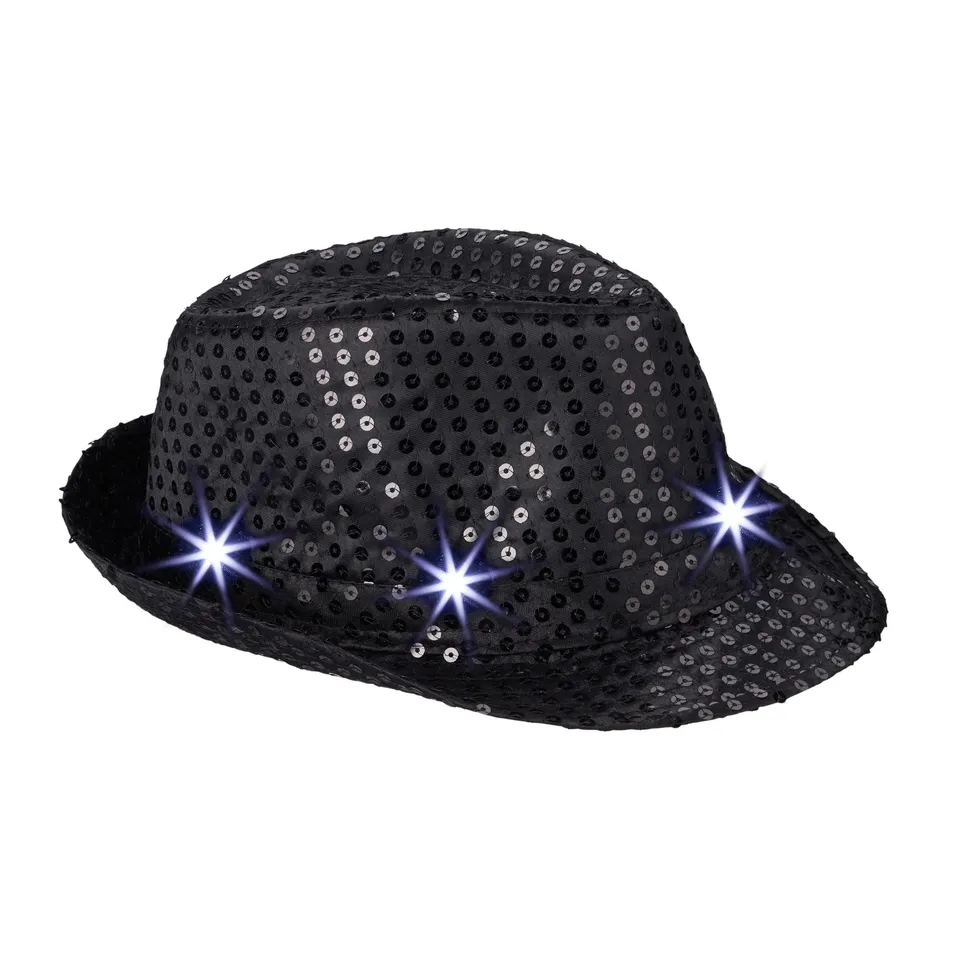 relaxdays-pailletten-partyhut-mit-6-led-einheitsgr-e-schwarz image 1